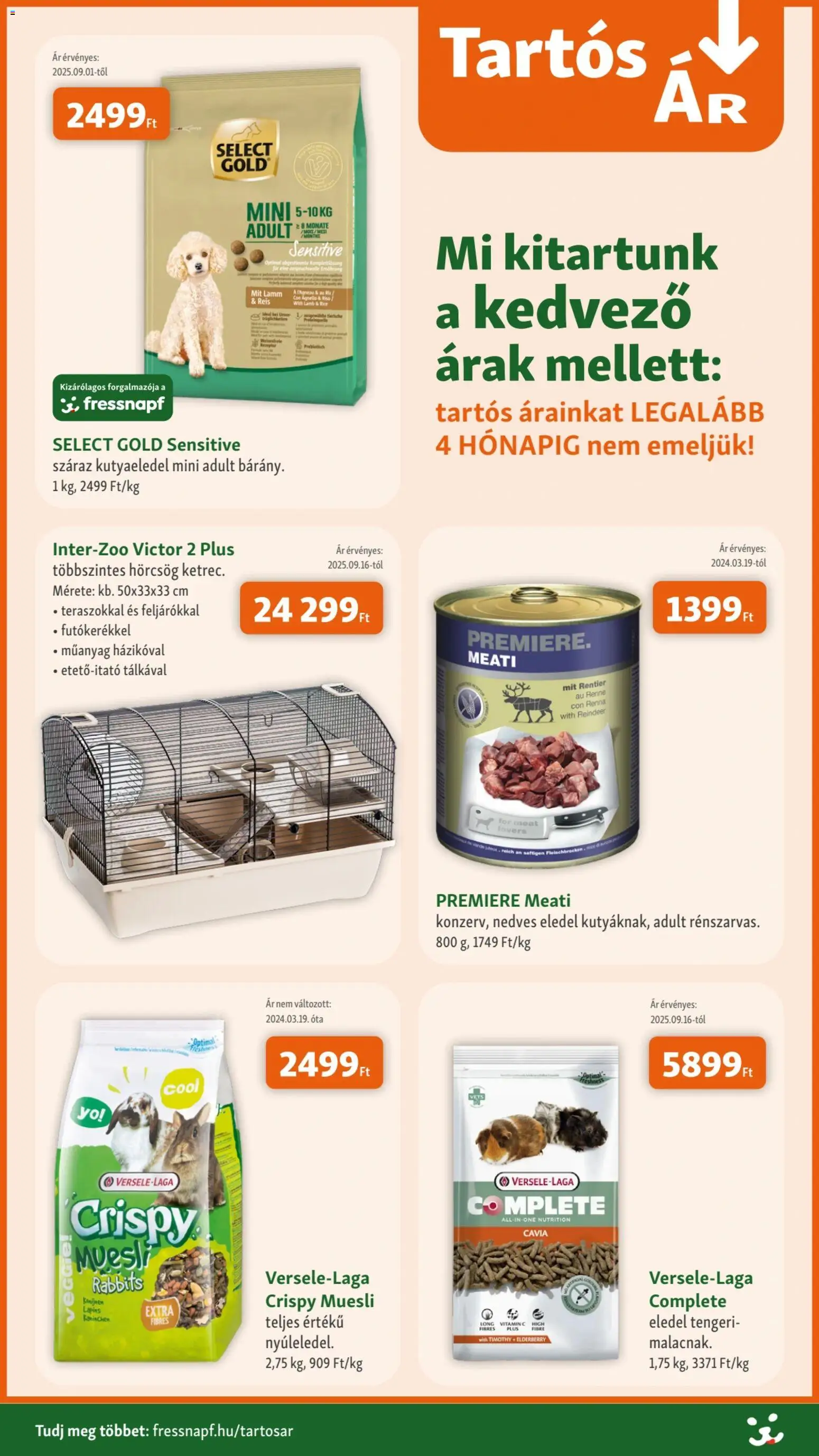 Fressnapf akciós ujság - amely érvényes a következő dátumtól: 04.12.2025 | Oldal: 4 | Termékek: Kutyaeledel