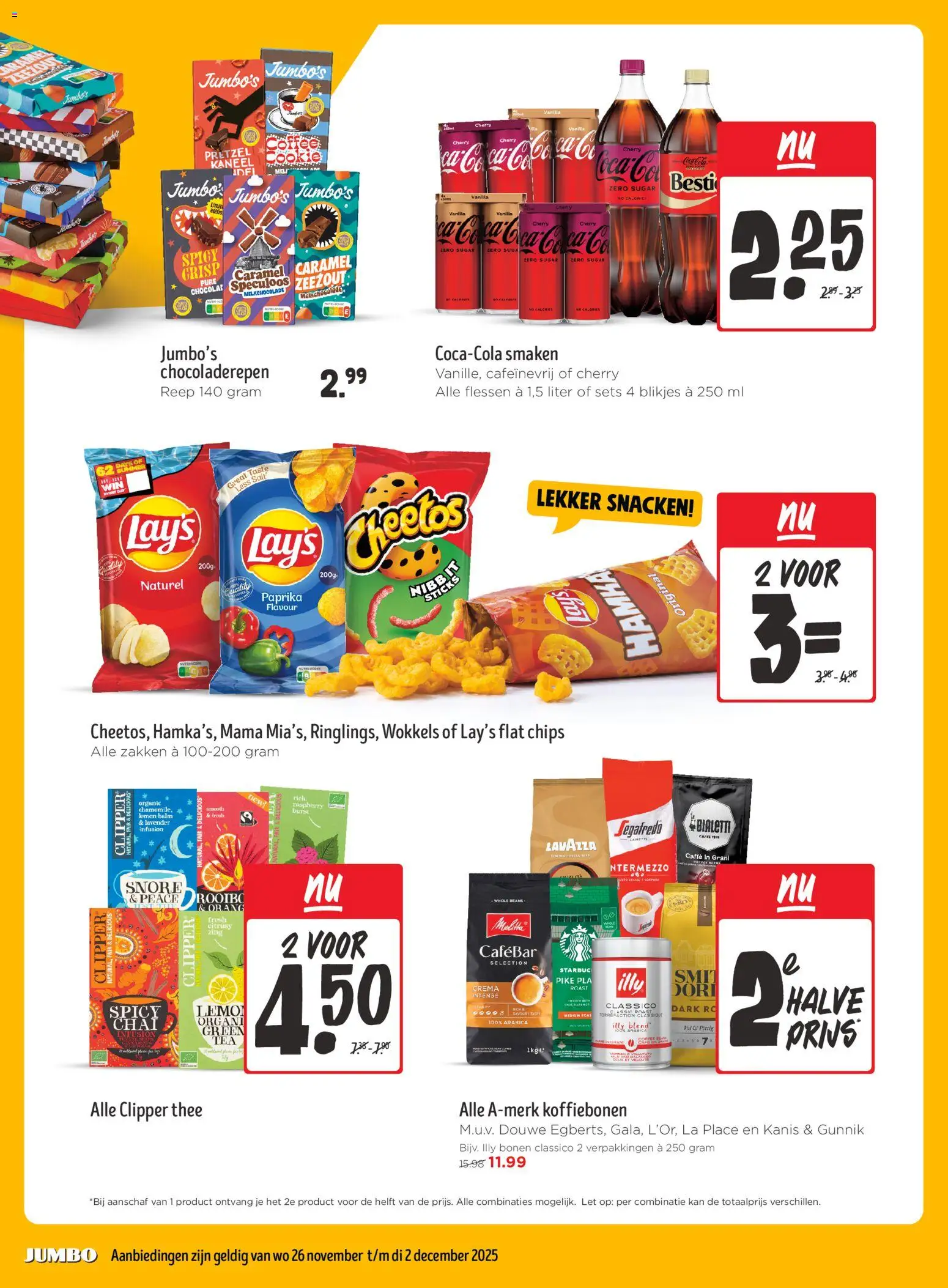 {H1} | Pagina: 4 | Producten: Thee, Kan, Cheetos, La