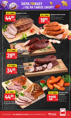 POLOmarket Gazetka od 23.07.2025 | Strona: 27 | Produkty: Kiełbasa, Szynka, Kiełbasa śląska, Boczek