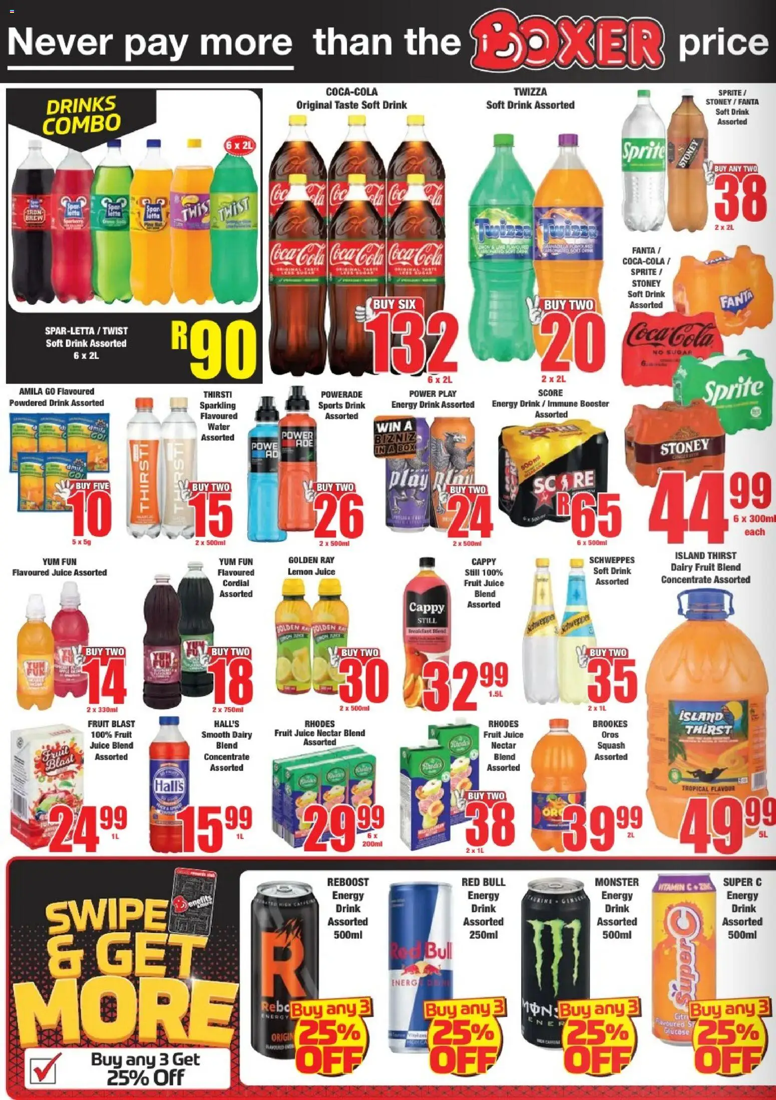 New Boxer catalogue – valid from 23.02.2026 | Page: 6 | Products: Squash, Fanta, Water, Sugar