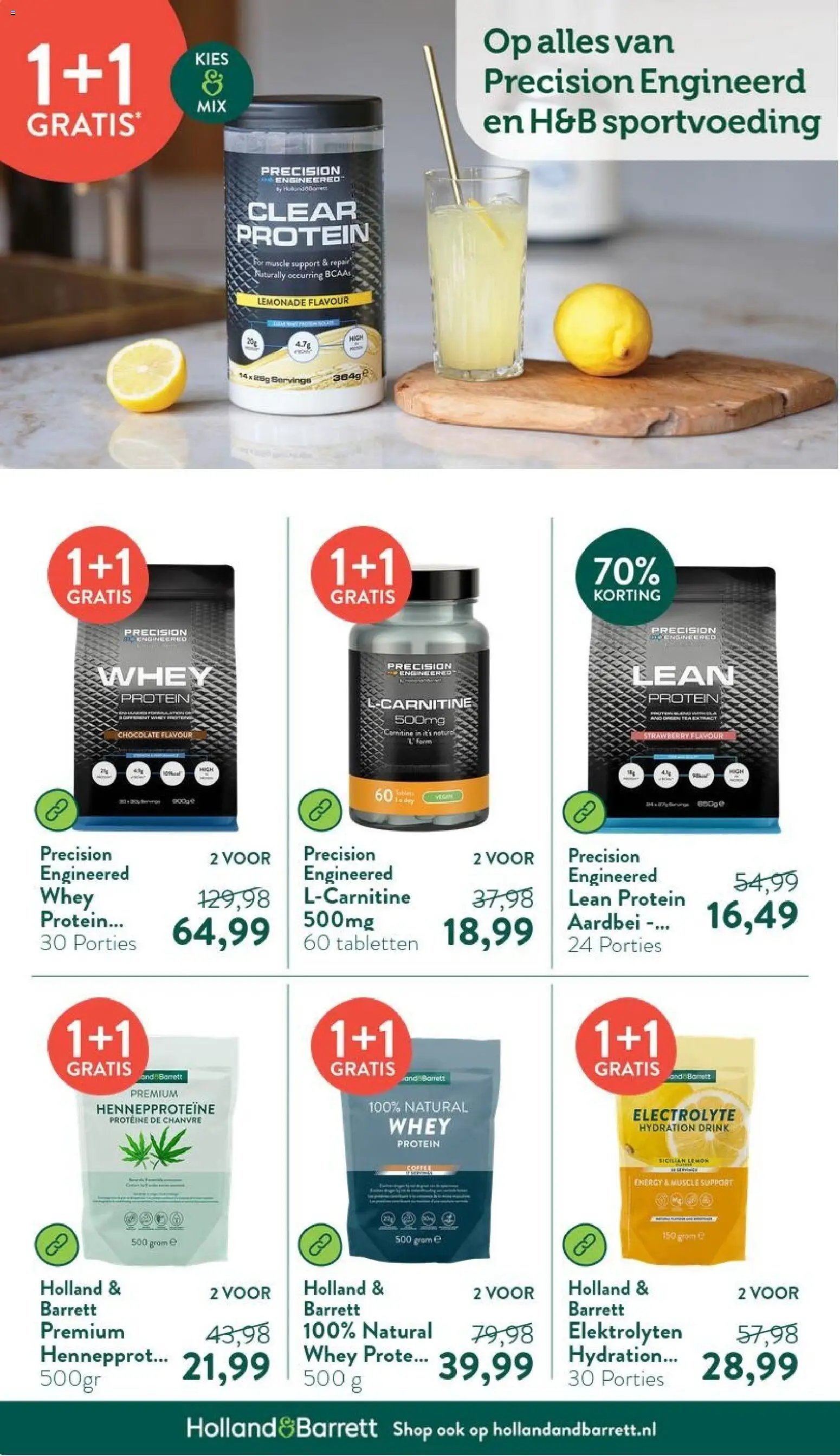 {H1} | Pagina: 22 | Producten: Whey, Aardbei