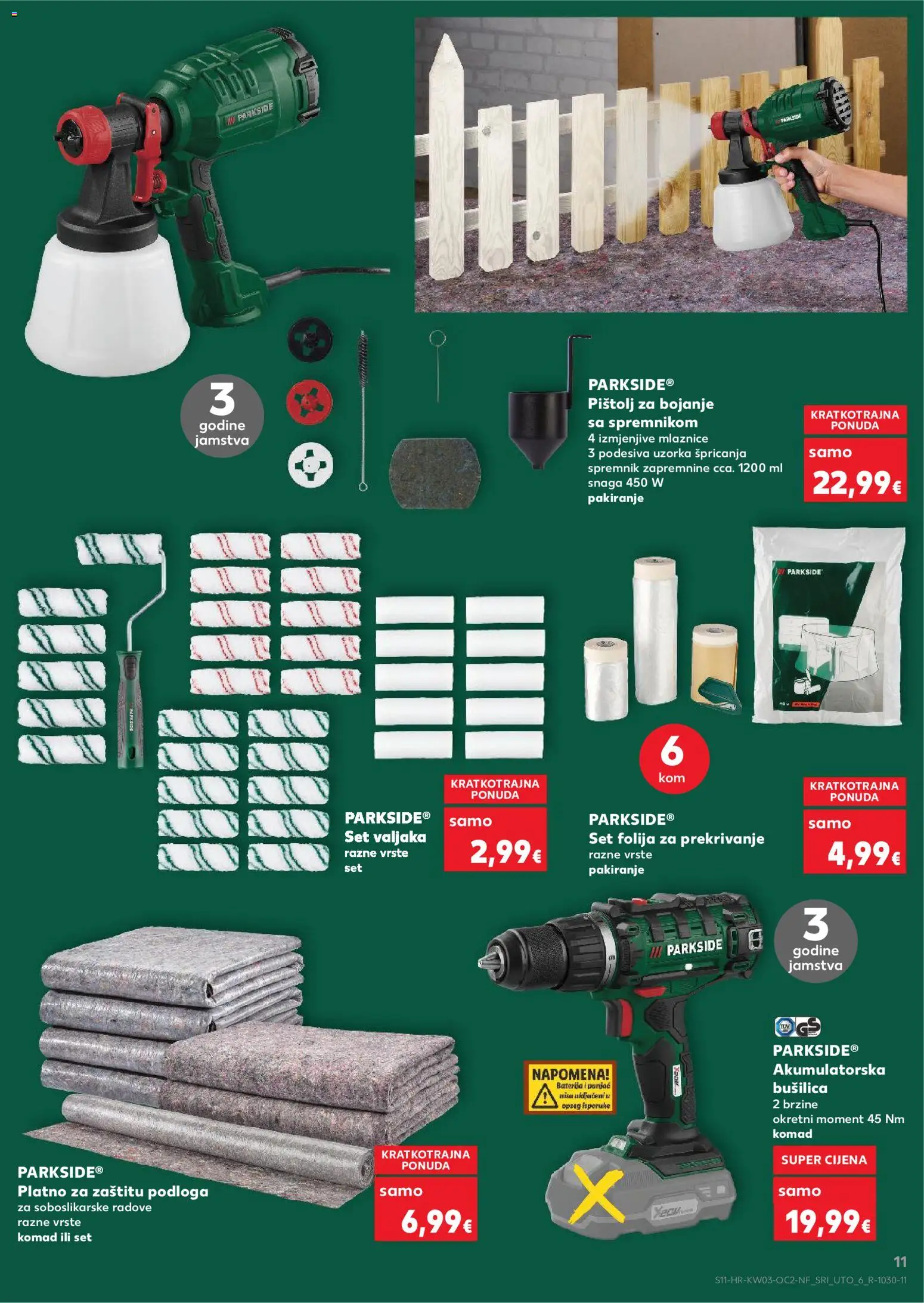 Kaufland HR akciós ujság - amely érvényes a következő dátumtól: 14.01.2026 | Oldal: 11 | Termékek: Parkside