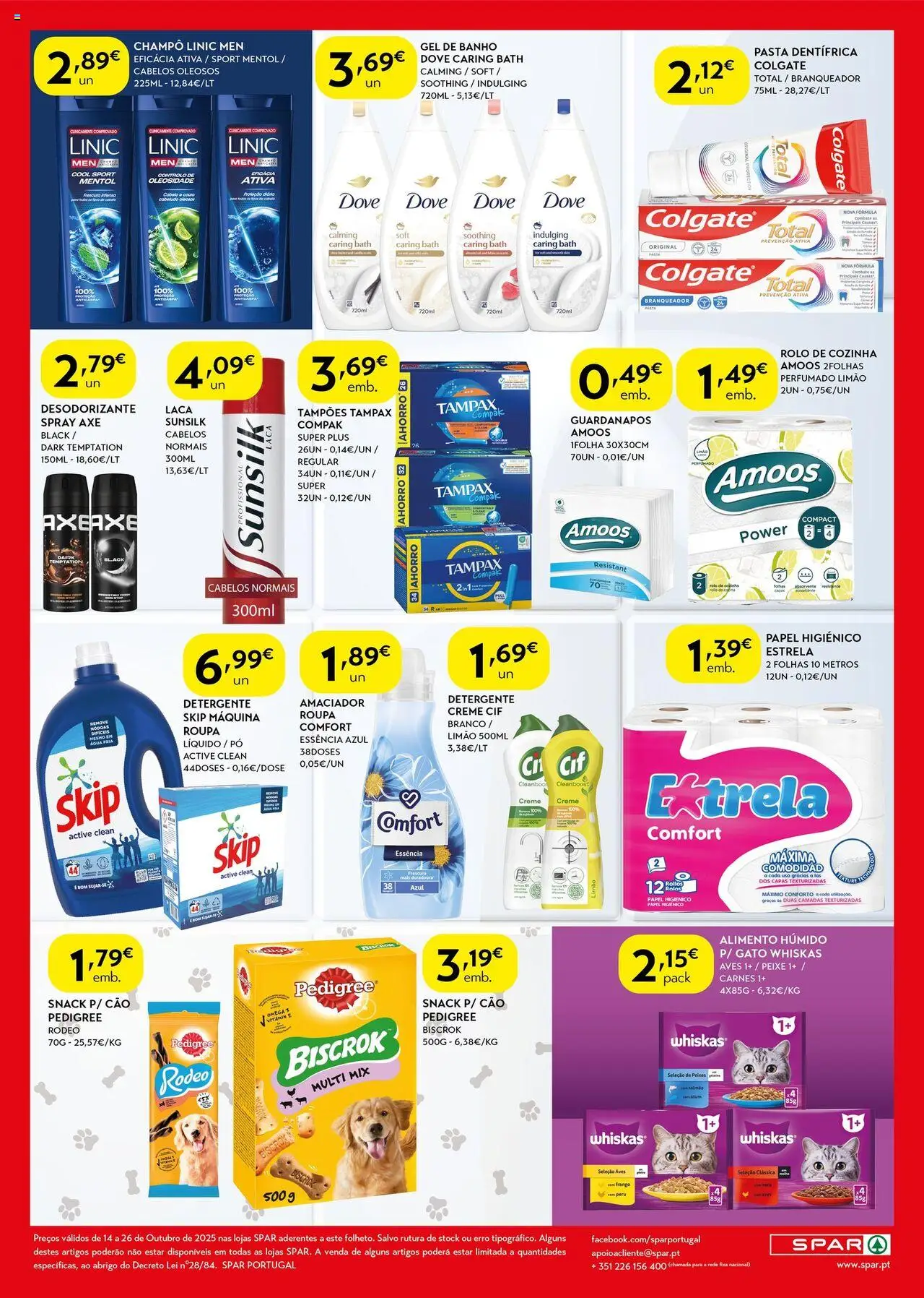 Spar folheto │ válido de 14.10.2025 | Página: 8 | Produtos: Ômega 3, Frango, Guardanapos, Salmão
