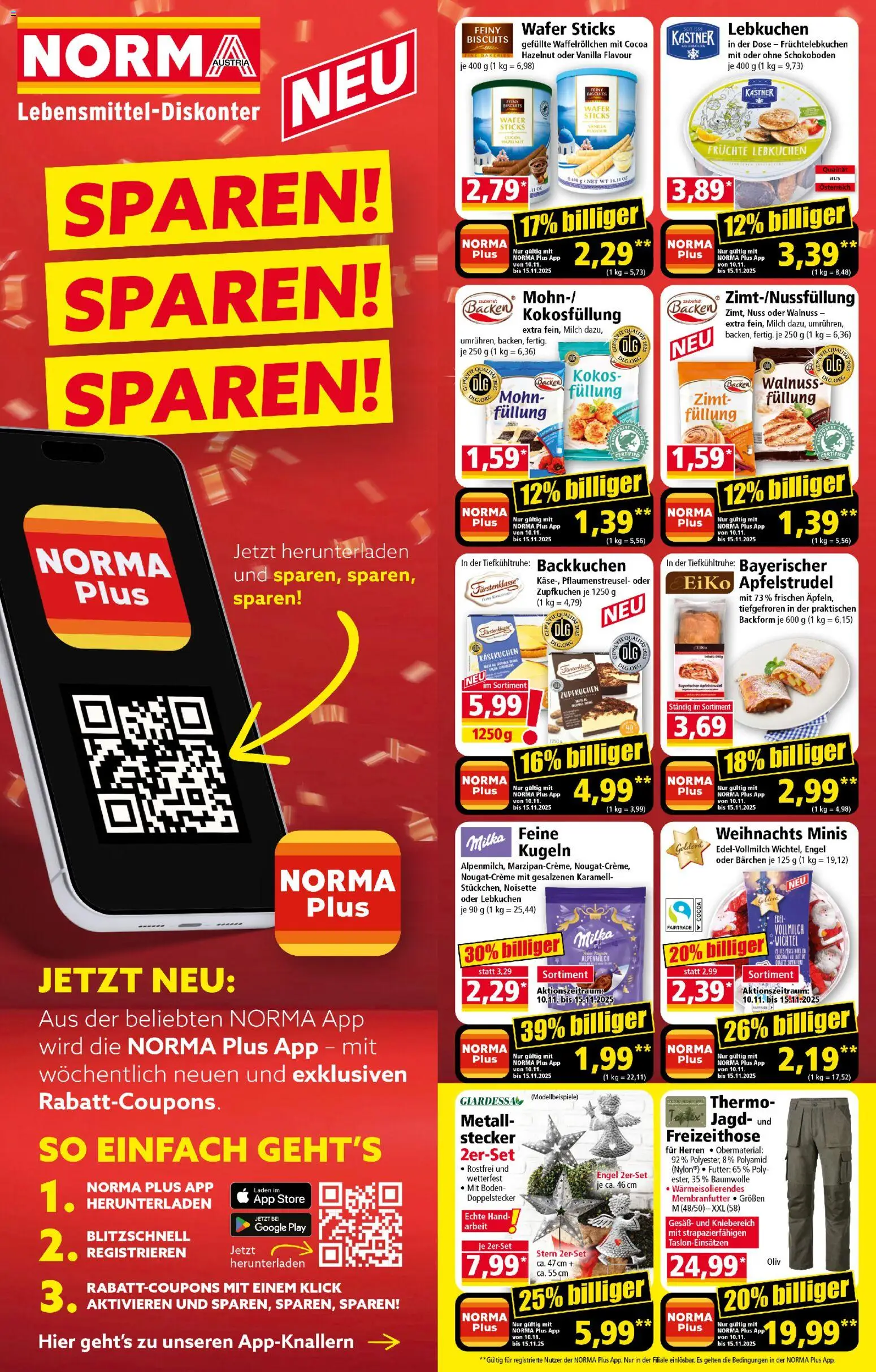 Norma Flugblatt gültig ab 10.11.2025 | Seite: 2 | Produkte: Milch, Öl