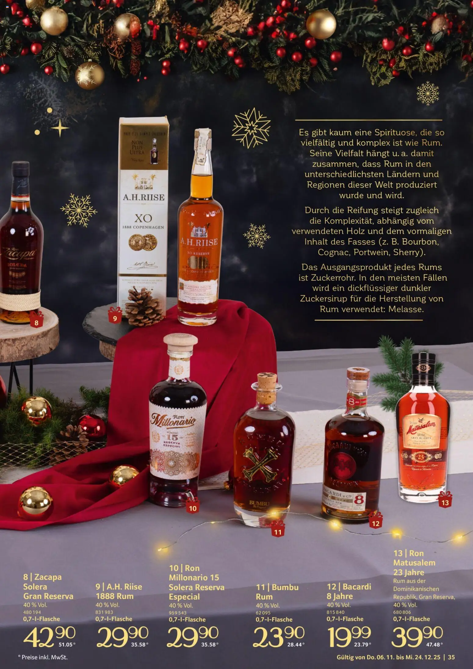 Selgros Genussmomente – gültig ab 06.11.2025 | Seite: 35 | Produkte: Bacardi, Rum