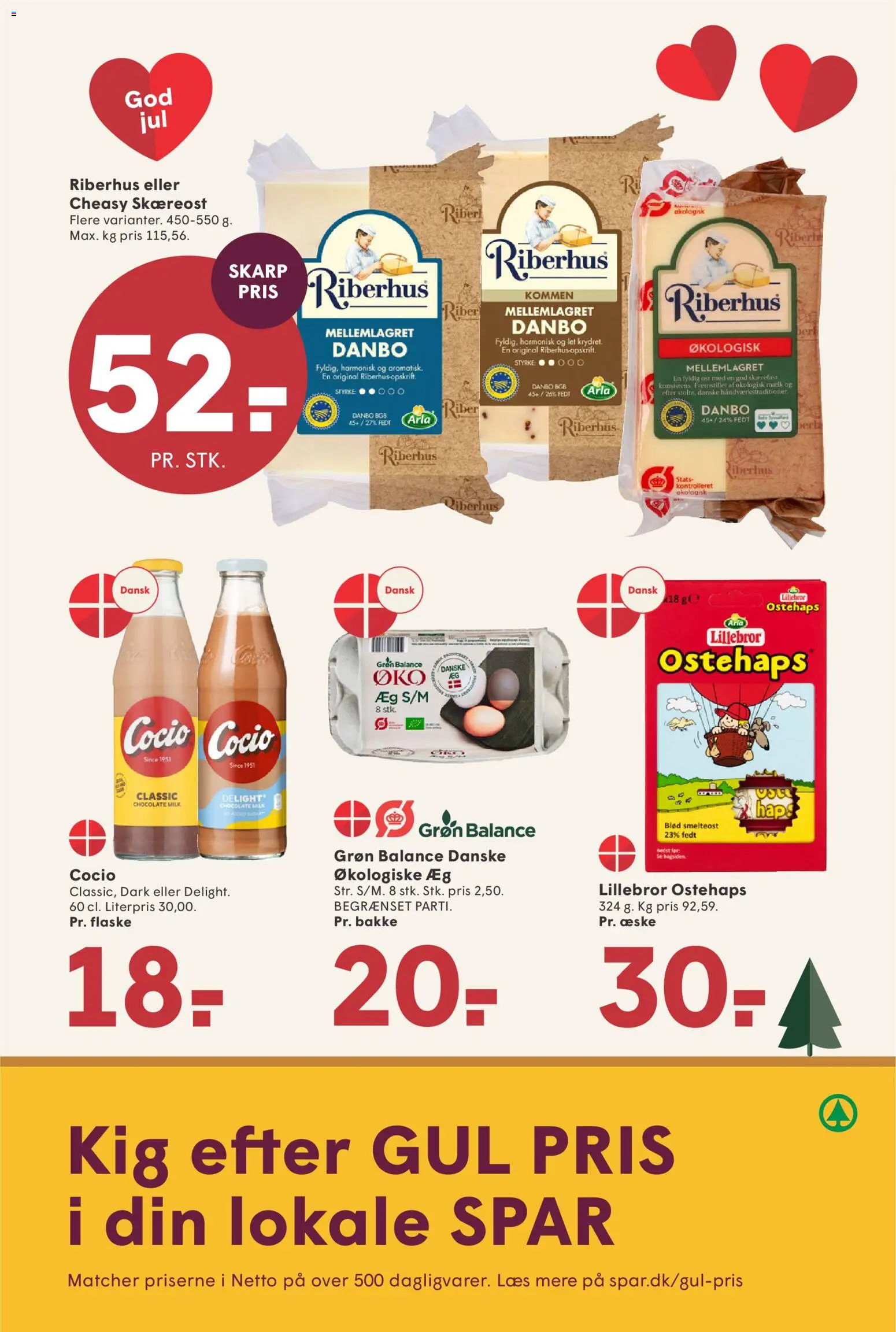 Spar tilbudsavis – gyldig fra 05.12.2025 | Side: 18 | Produkter: Mælk, Ost, Æg, Ostehaps