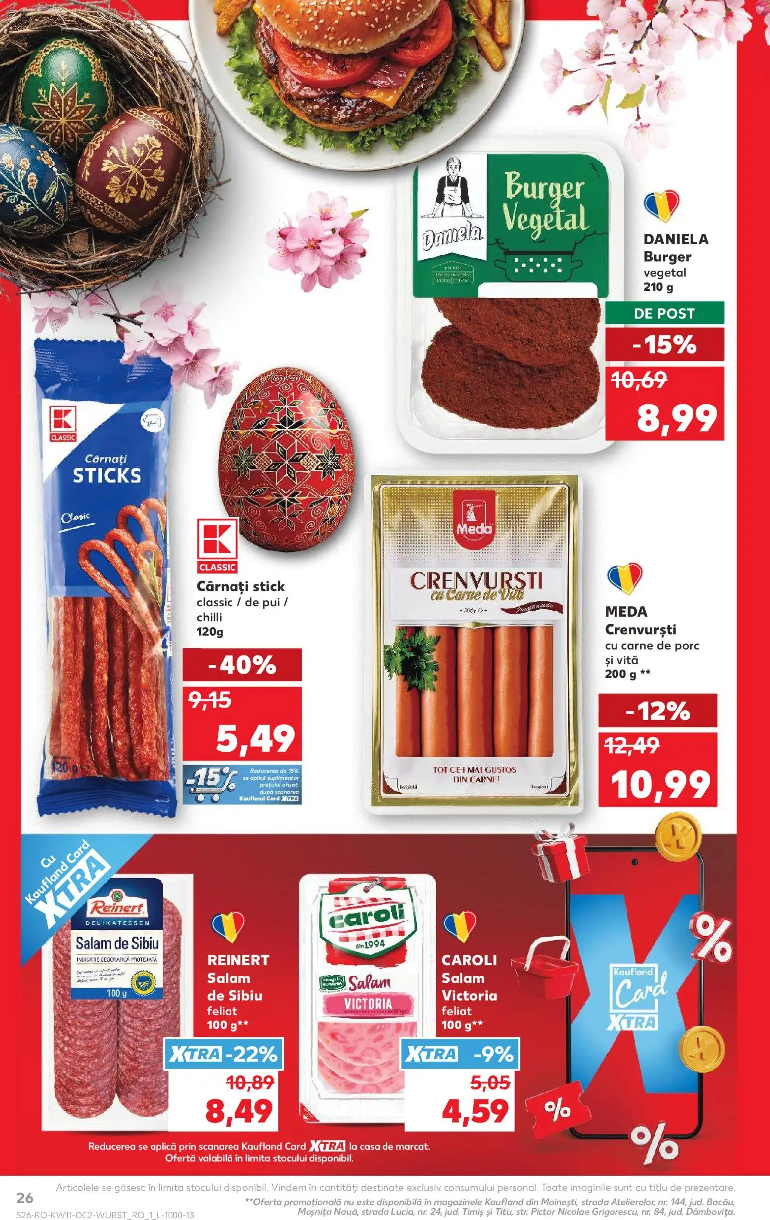 Kaufland RO akciós ujság - amely érvényes a következő dátumtól: 11.03.2026 | Oldal: 26