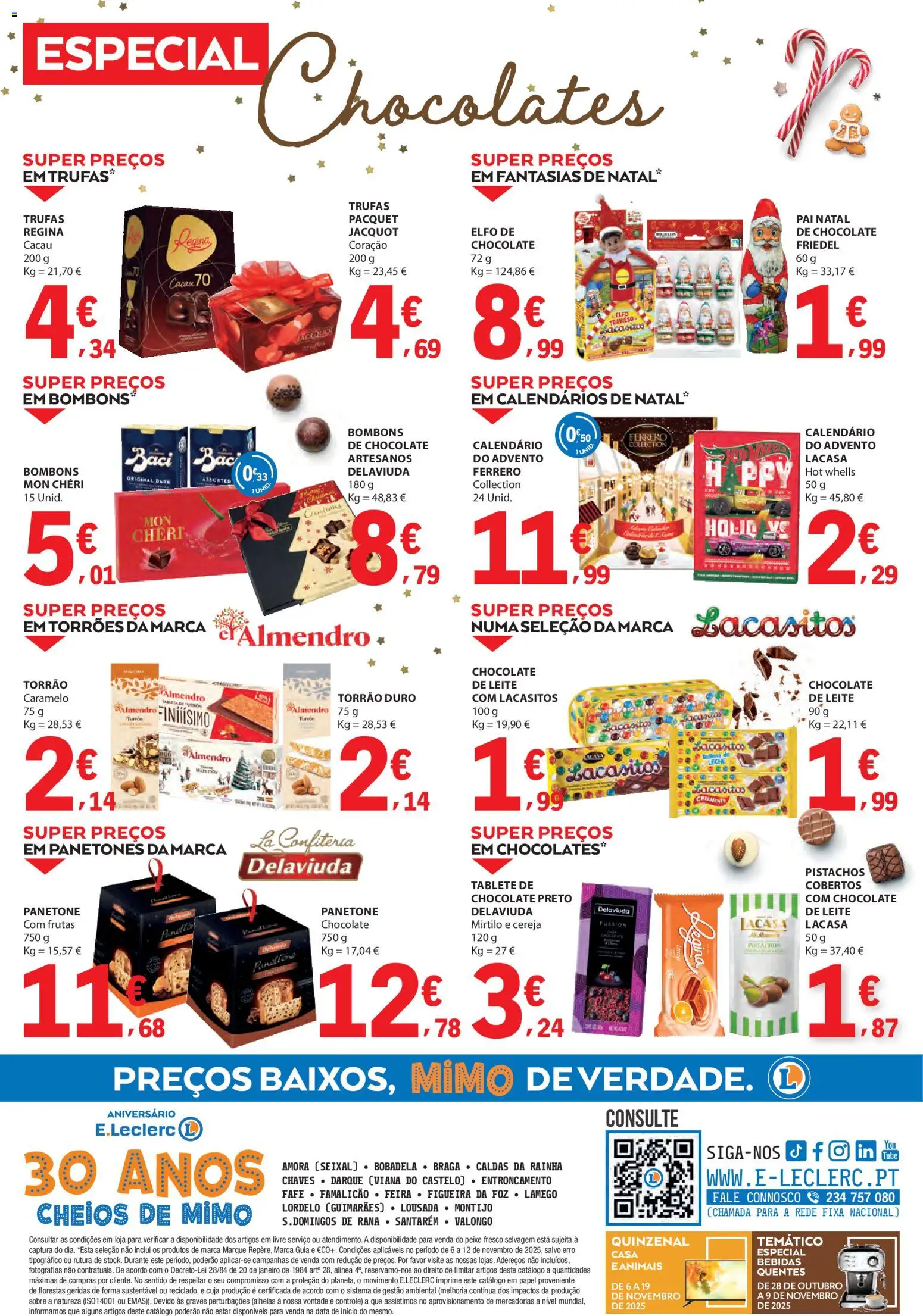 E.Leclerc folheto │ válido de 06.11.2025 | Página: 36 | Produtos: Chocolates, Cereja, Chocolate, Peixe