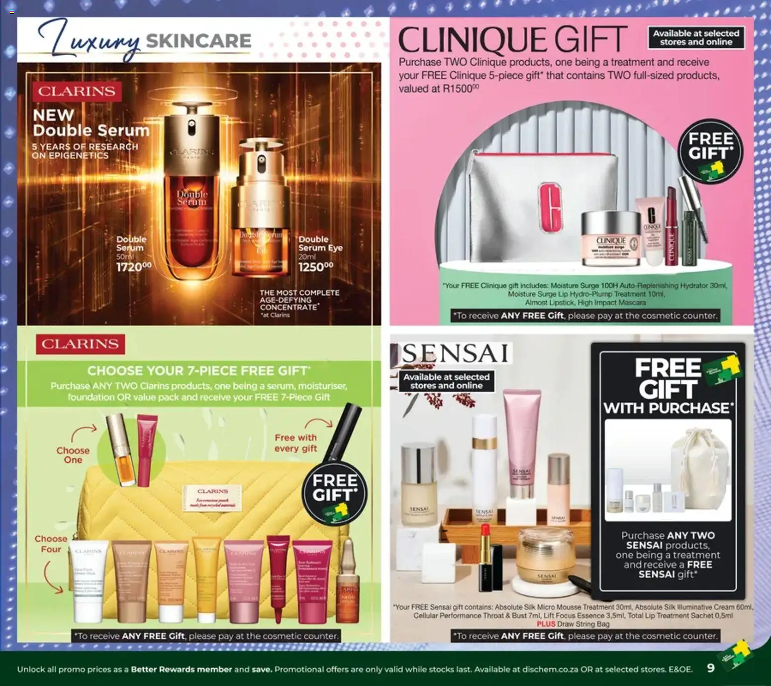 New Dis-Chem catalogue – valid from 19.02.2026 | Page: 9 | Products: Serum, Bag, Foundation, Cream