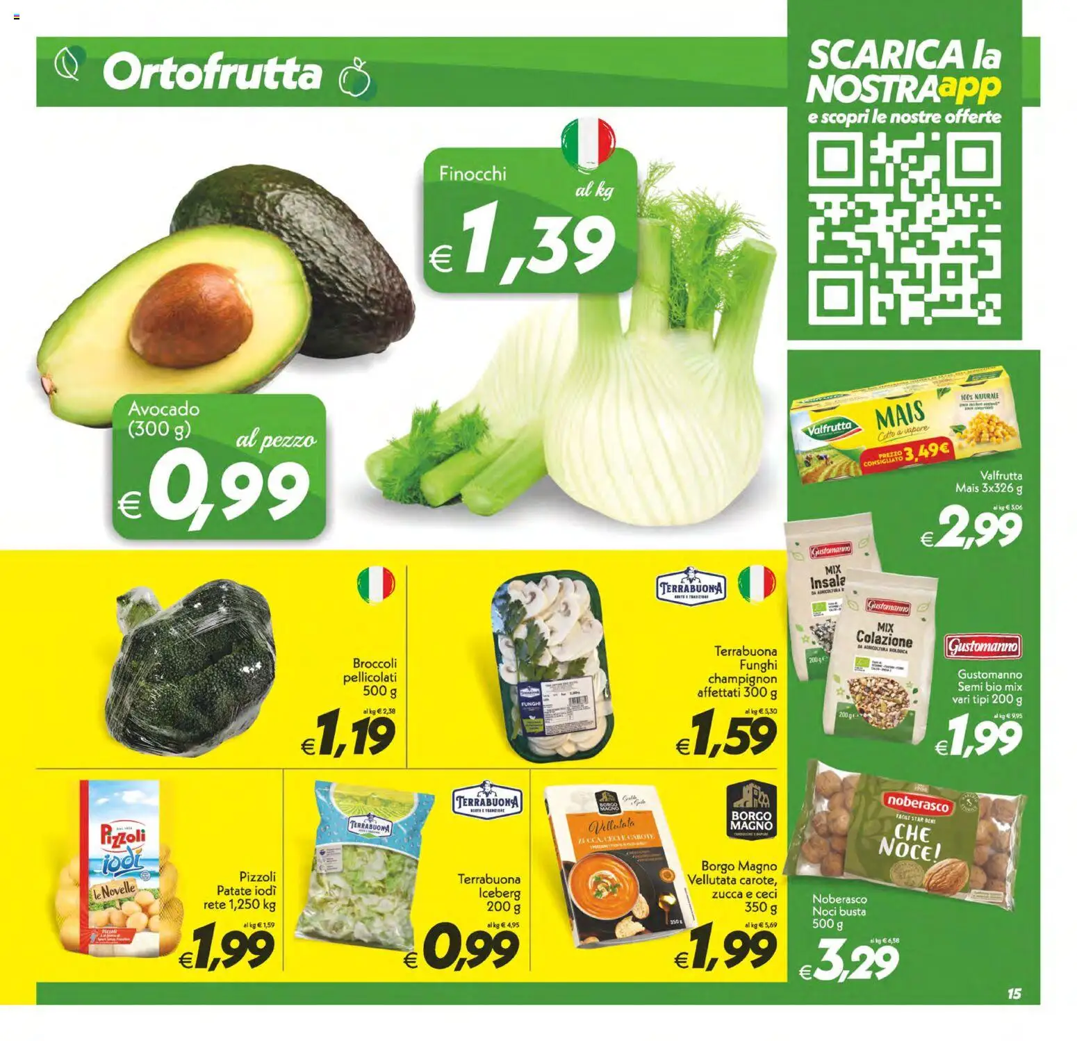 Volantino SuperConveniente del 24.02.2026 | Pagina: 15 | Prodotti: Patate, Carote, Zucca, Finocchi