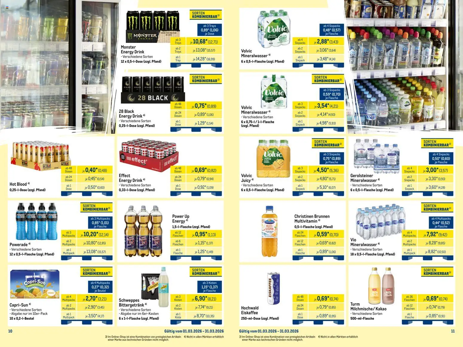 Metro Monats-Mix – gültig ab 01.03.2026 | Seite: 6 | Produkte: Energy, Schweppes, Mineralwasser, Gerolsteiner