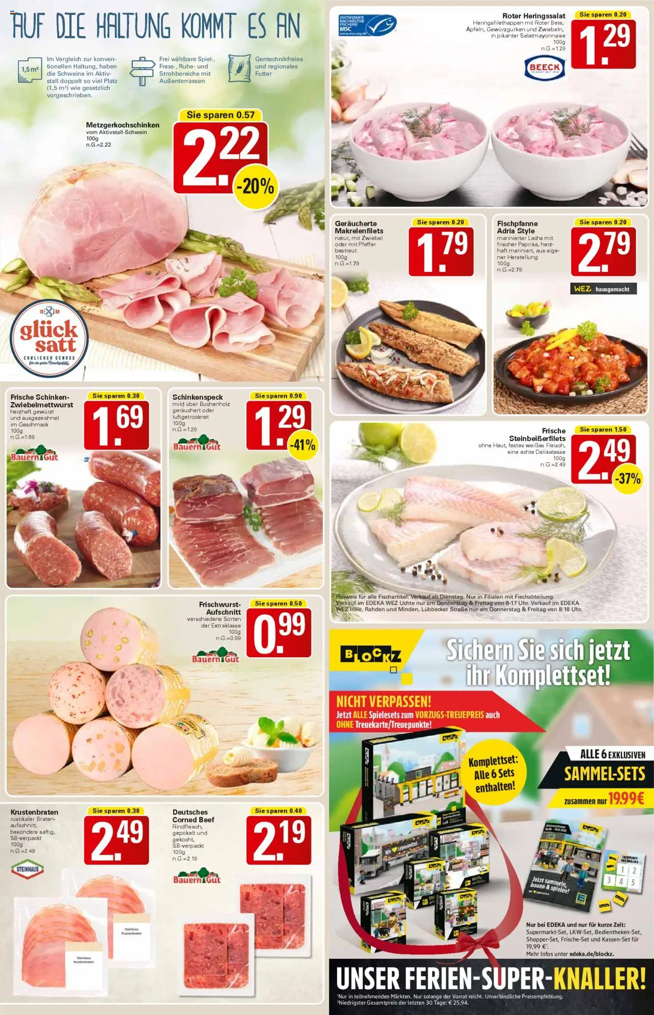 WEZ Prospekt - gültig ab dem 18.08.2025 | Seite: 5 | Produkte: Spiel, Krustenbraten, Lachs, Schinken