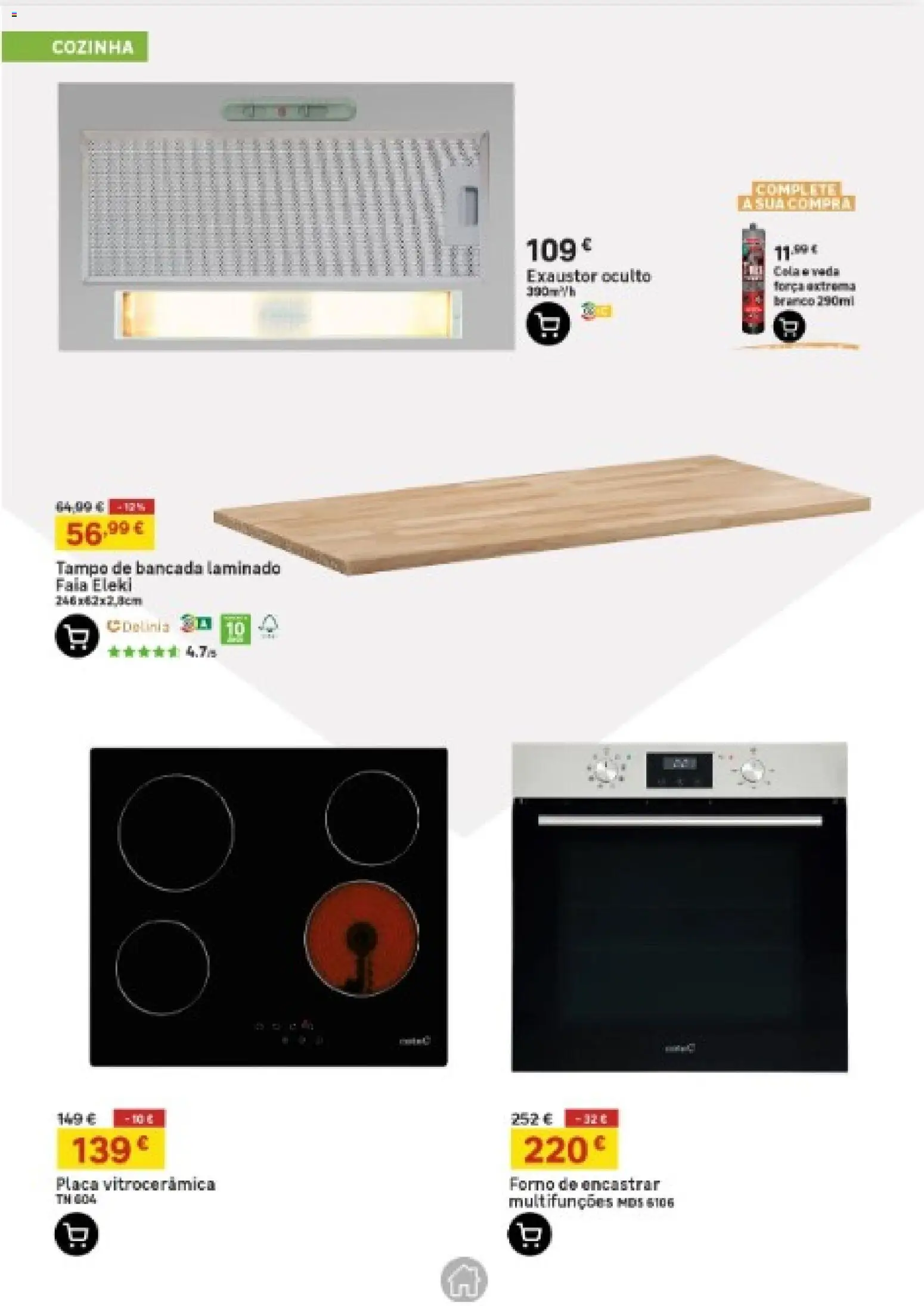 Leroy Merlin Catálogo │ válido de 15.01.2026 | Página: 11 | Produtos: Forno, Exaustor, Bancada