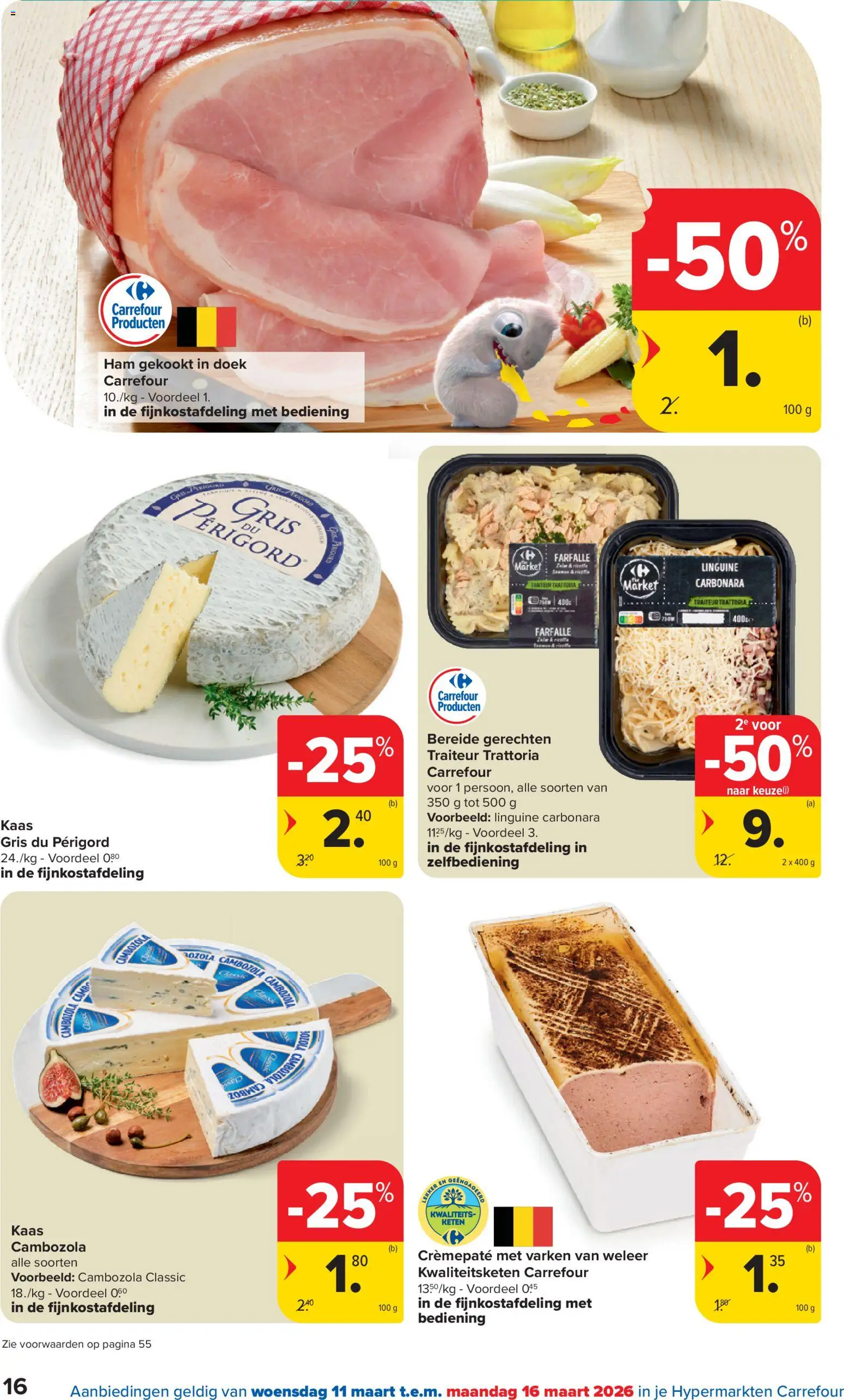 {H1} | Pagina: 16 | Producten: Ham, Kaas