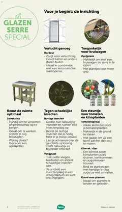 Aveve Glazen serre - Voorbeeld van een folder van Aveve, geldig van 19.03.2026 | Pagina: 3 | Producten: Tomaten, Komkommers, Antipasti
