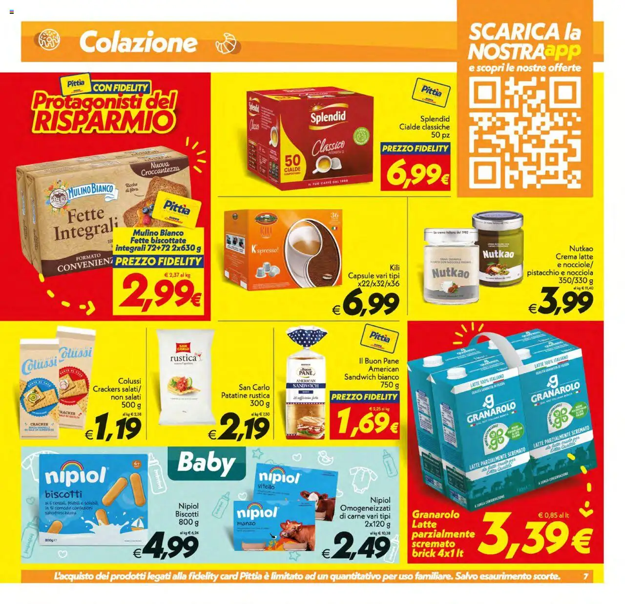 Volantino SuperConveniente del 12.08.2025 | Pagina: 7 | Prodotti: Pane, Latte, Crackers, Latte parzialmente scremato