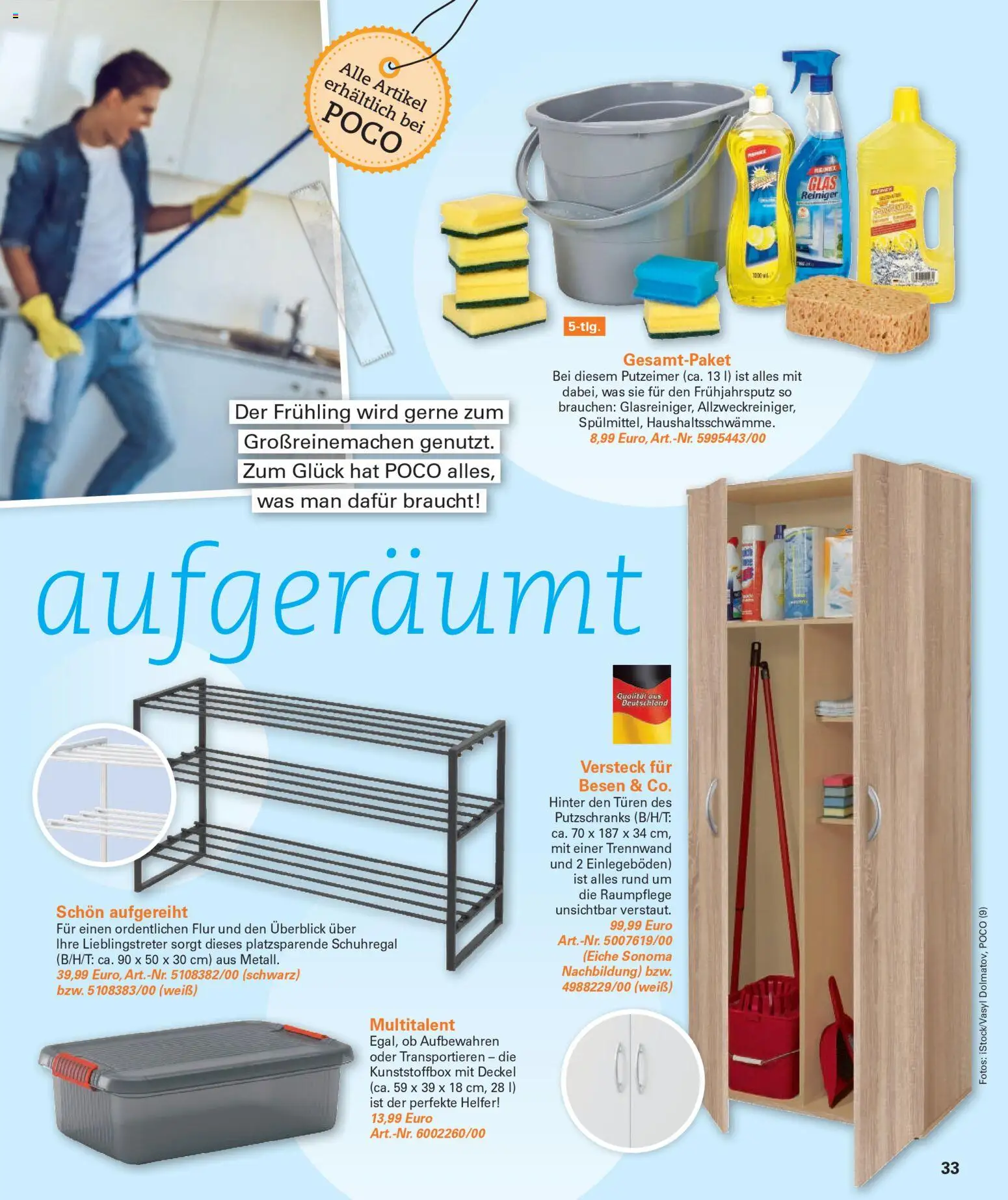 Poco Prospekt Wohnwelt Frühling 2026 – gültig ab 16.02.2026 | Seite: 33 | Produkte: Schuhregal