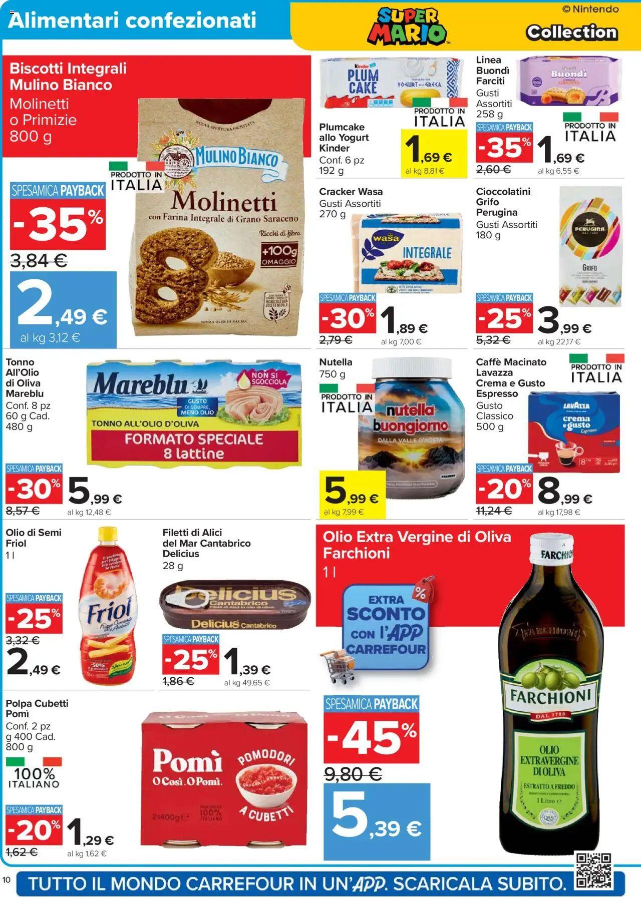 Volantino Carrefour del 26.09.2025 | Pagina: 10 | Prodotti: Yogurt, Farina, Tonno, Cioccolatini