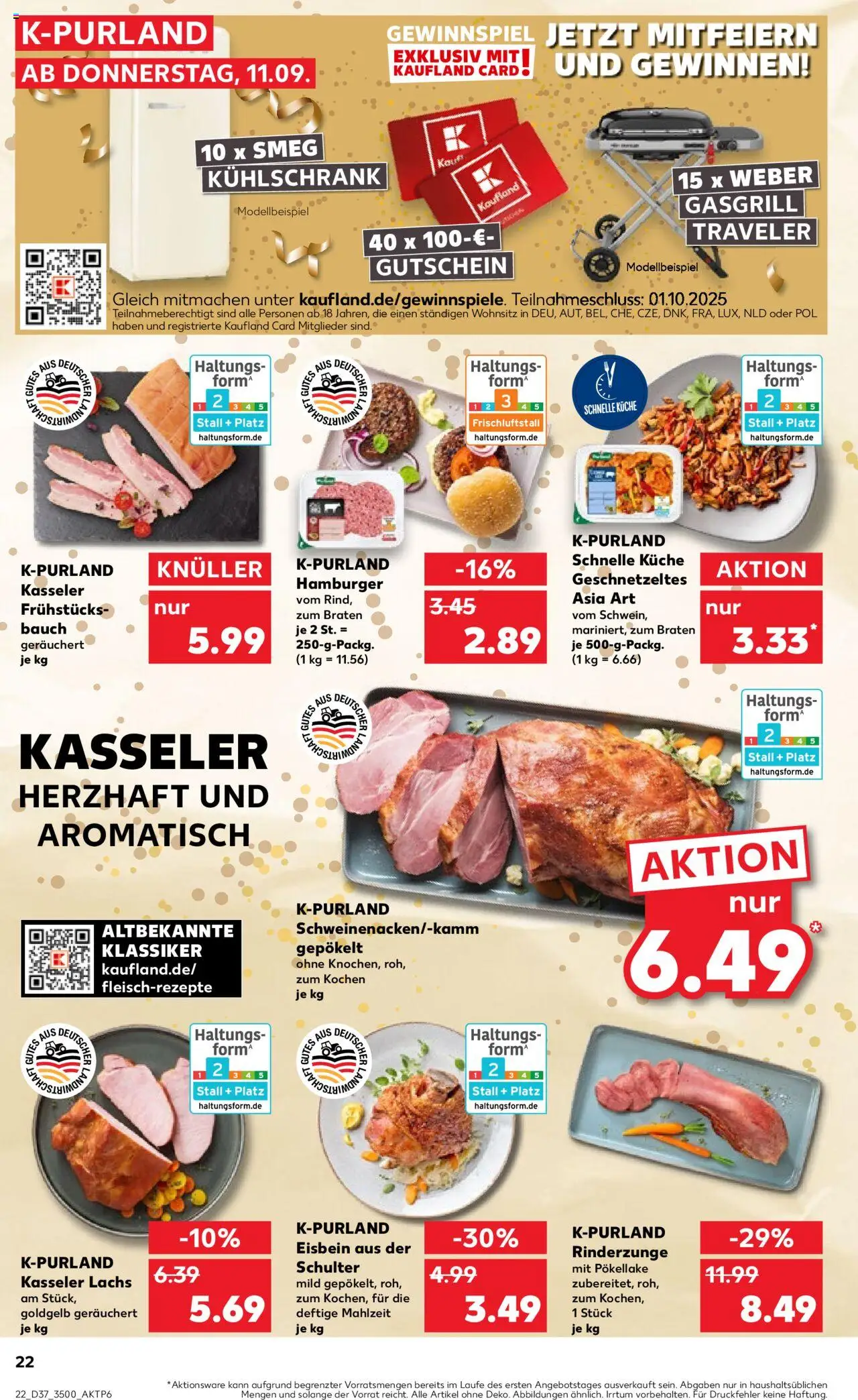 Kaufland prospekt Jena	 – gültig ab 11.09.2025 | Seite: 22 | Produkte: Küche, Kühlschrank, Lachs