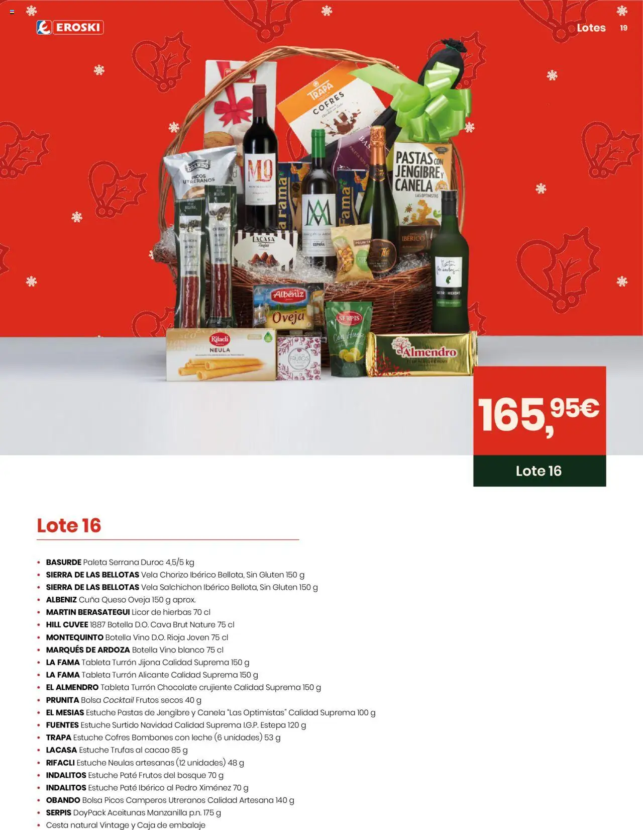 Eroski - Lotes y Cestas Navidad 2025 │ válido desde el 16.10.2025 | Página: 19 | Productos: Licor, Leche, Frutos secos, Vela