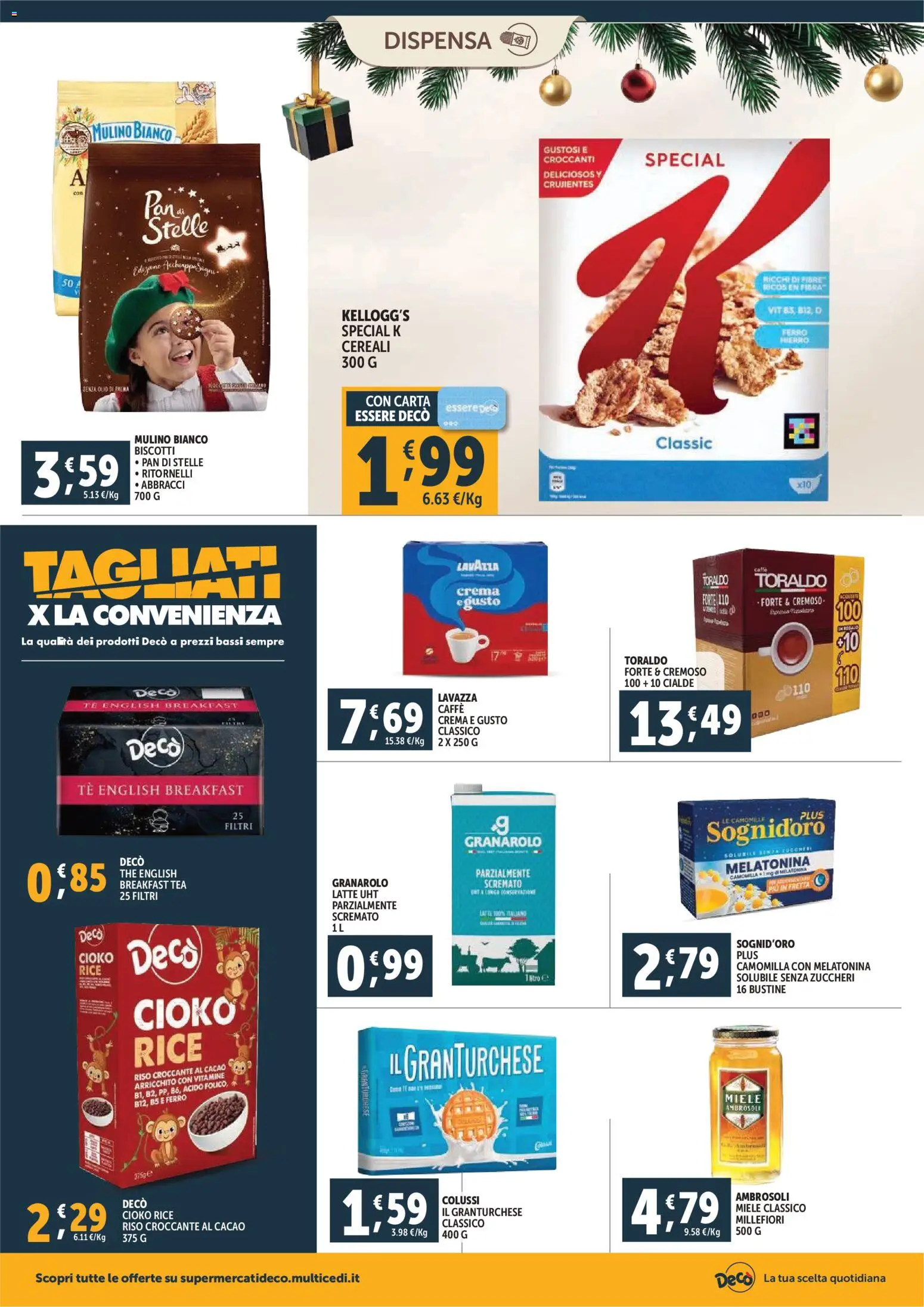 Volantino Decò del 15.12.2025 | Pagina: 14 | Prodotti: Tè, Latte, Olio, The