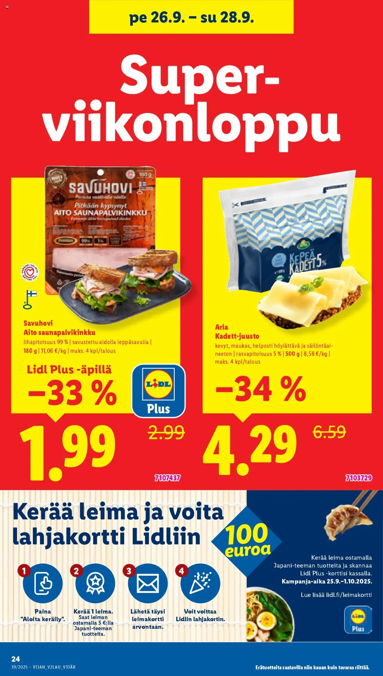 Lidl tarjoukset – voimassa 25.09.2025 alkaen | Sivu: 34