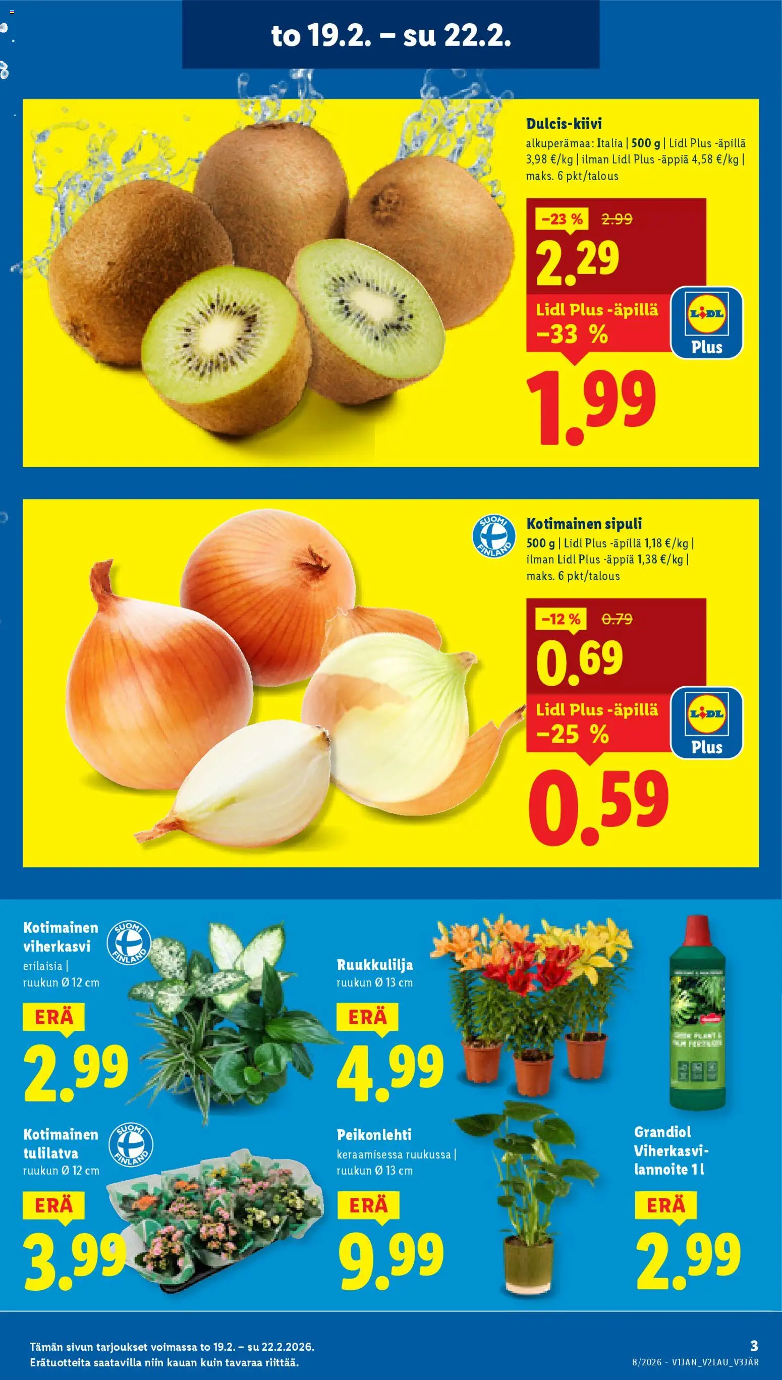 Lidl tarjoukset – voimassa 19.02.2026 alkaen | Sivu: 3 | Tuotteet: Lannoite