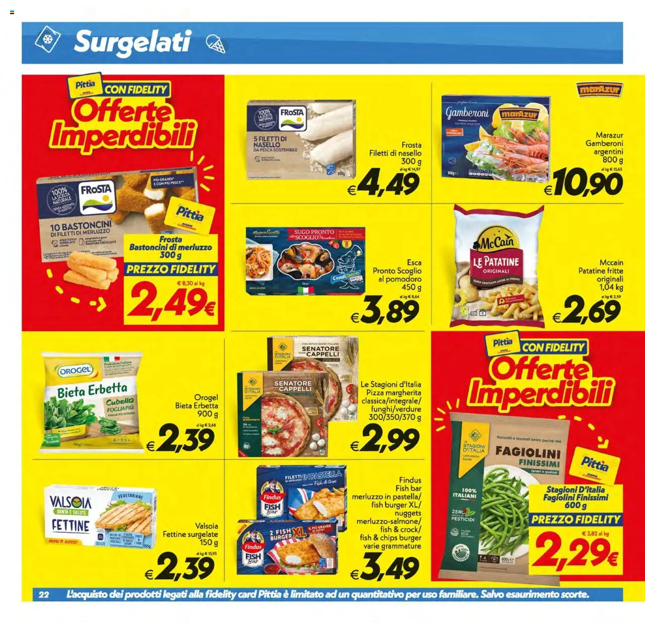 Volantino SuperConveniente del 12.08.2025 | Pagina: 22 | Prodotti: Pomodoro, Pesca, Gamberoni, Nasello