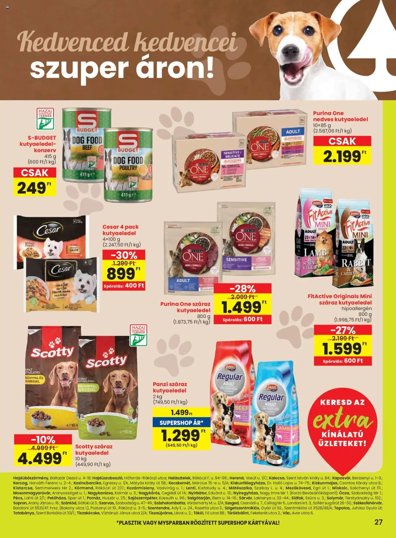 Spar akciós ujság - amely érvényes a következő dátumtól: 28.08.2025 | Oldal: 8 | Termékek: Kutyaeledel, Purina one