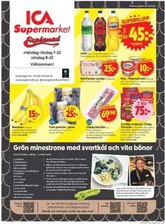 ICA Supermarket - Stockholm - Förhandsvisning av reklamblad från butik ICA Supermarket aktuell från 02.03.2026 | Sida: 1 | Produkter: Salt, Galler, Fläskytterfilé, Sprite
