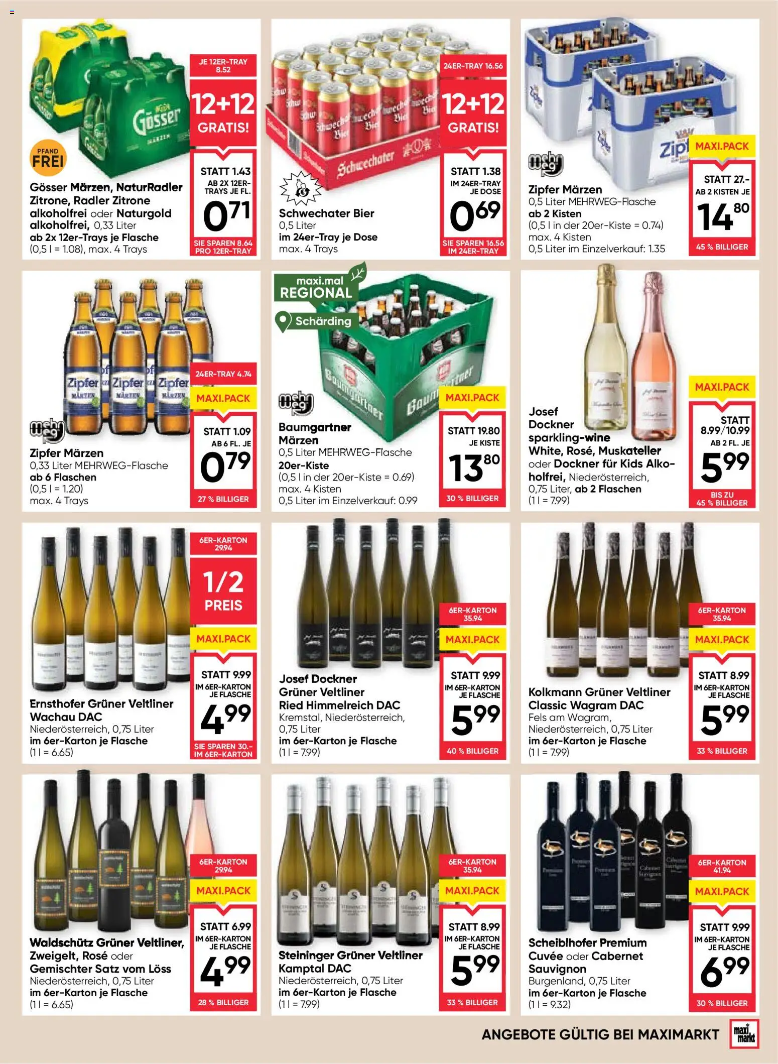 Maximarkt  Flugblatt gültig ab 22.01.2026 | Seite: 15 | Produkte: Zitrone, Bier