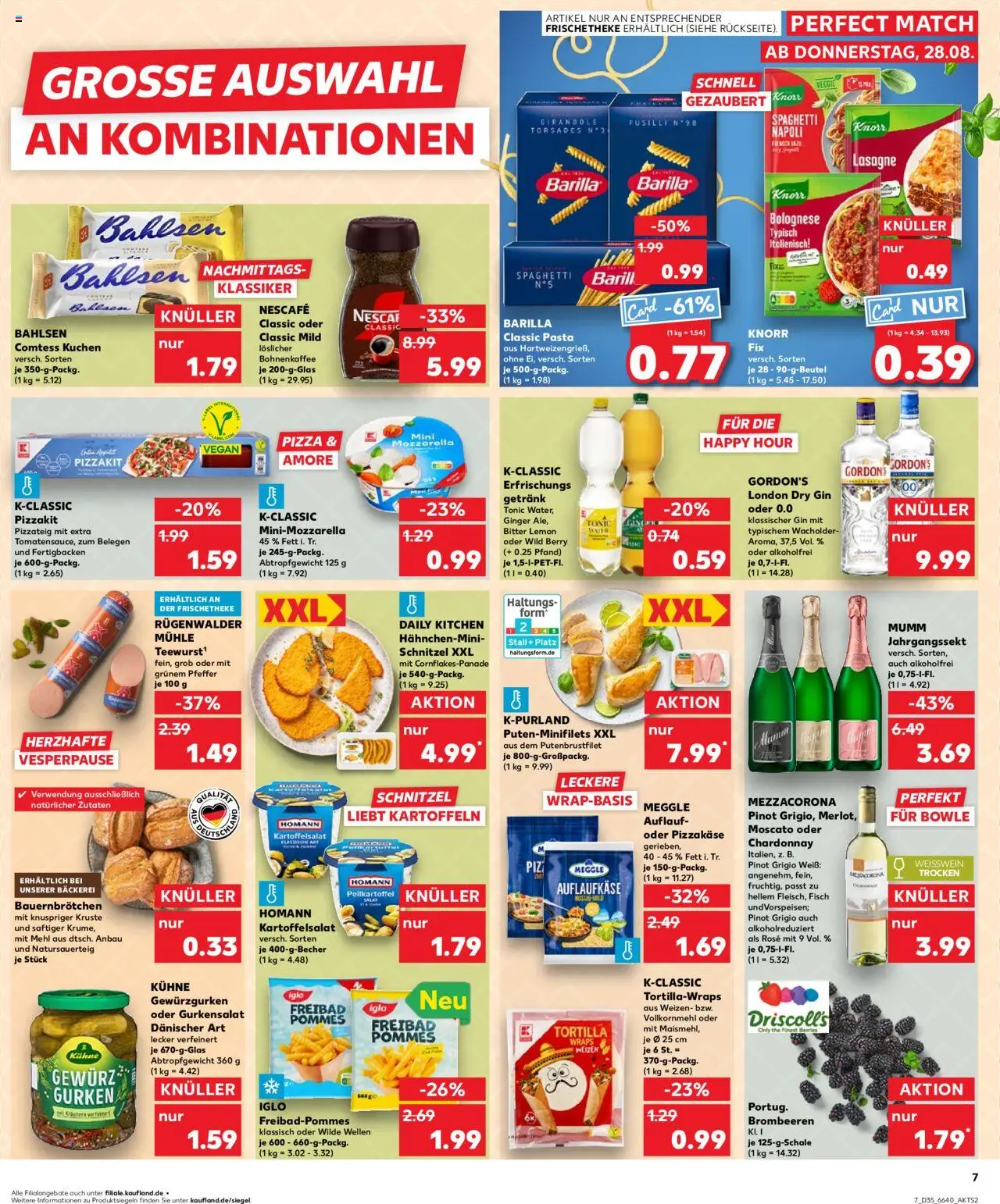 Kaufland Prospekt 	 - gültig ab dem 28.08.2025 | Seite: 7 | Produkte: Mühle, Nescafe classic, Pasta, Gurken