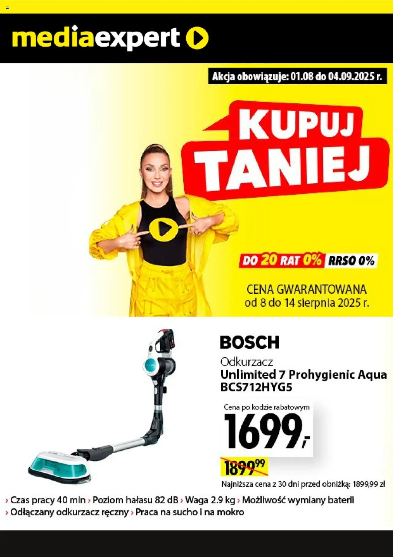 Mediaexpert promocje od 08.08.2025 | Strona: 4 | Produkty: Waga, Odkurzacz