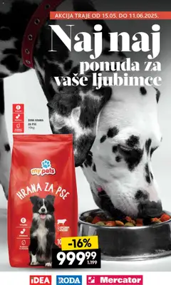Idea katalog - ponuda za vaše ljubimce - pregled Idea kataloga - važi od 15.05.2025