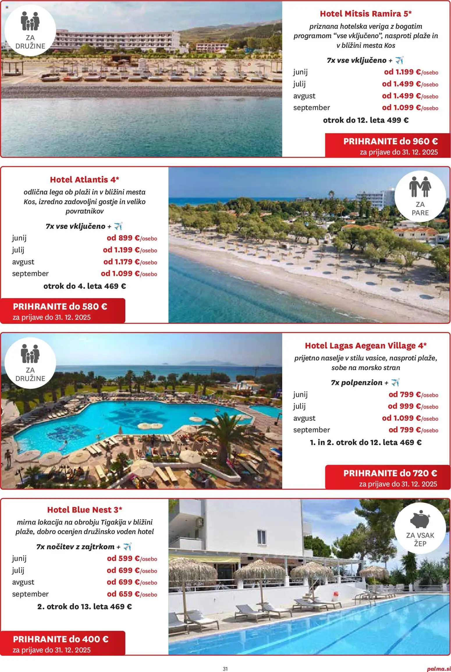 Novi Palma katalog ponudbe – veljaven od 06.11.2025 | Stran: 31 | Izdelki: Kos