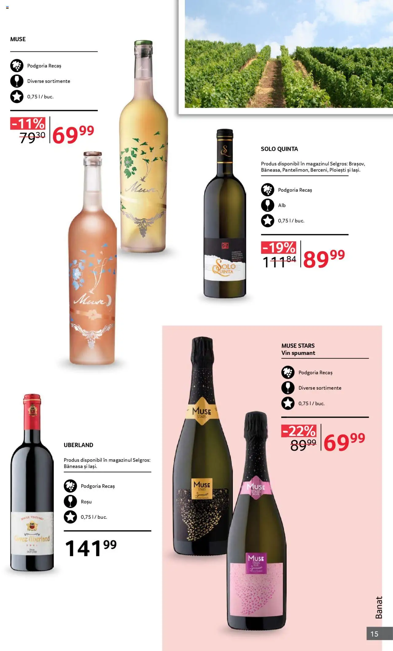 Noul catalog Selgros – valabil de la 01.10.2025 | Pagină: 15 | Produse: Vin, Mere