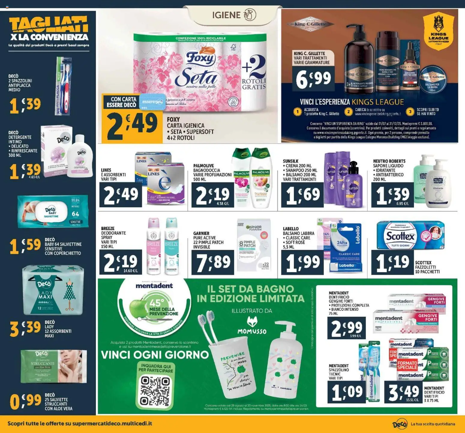 Volantino Decò del 28.10.2025 | Pagina: 18 | Prodotti: Shampoo, Crema, Detergente, Bagno