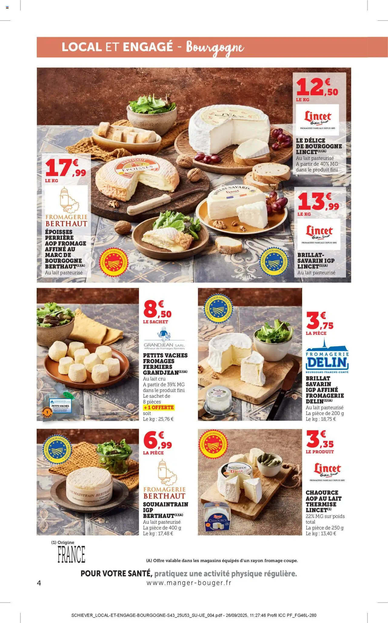 {H1} | Page: 4 | Produits: Poids, Époisses, Lait, Fromage