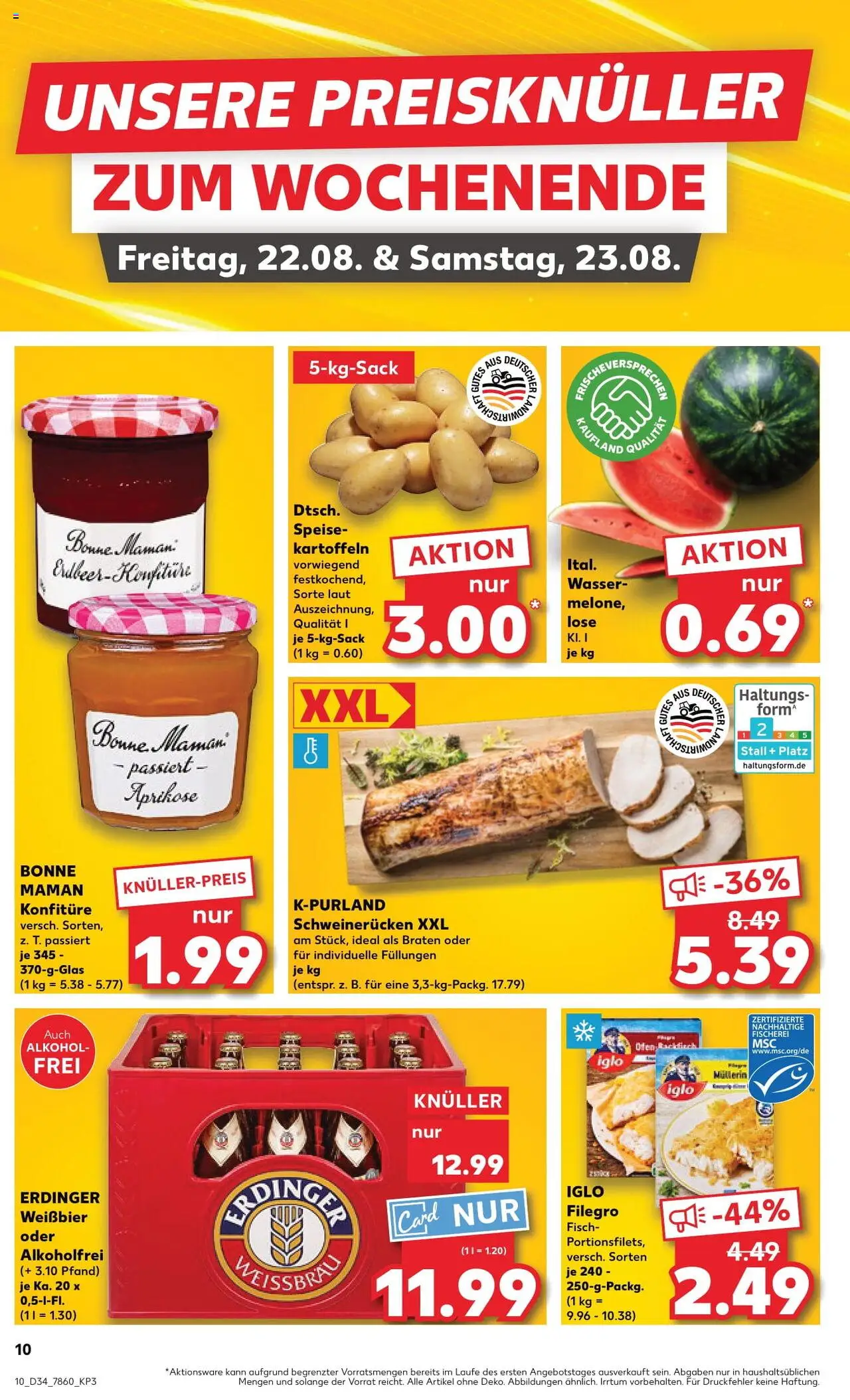 Kaufland Prospekt 	 - gültig ab dem 21.08.2025 | Seite: 10 | Produkte: Ofen, Iglo, Kartoffeln, Bonne maman