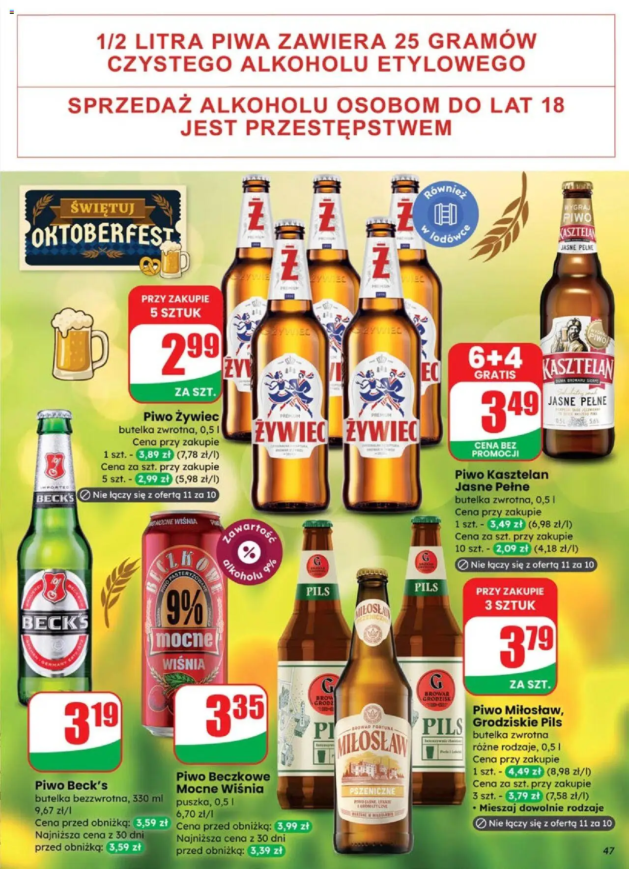 Dino Gazetka od 17.09.2025 | Strona: 47 | Produkty: Piwo