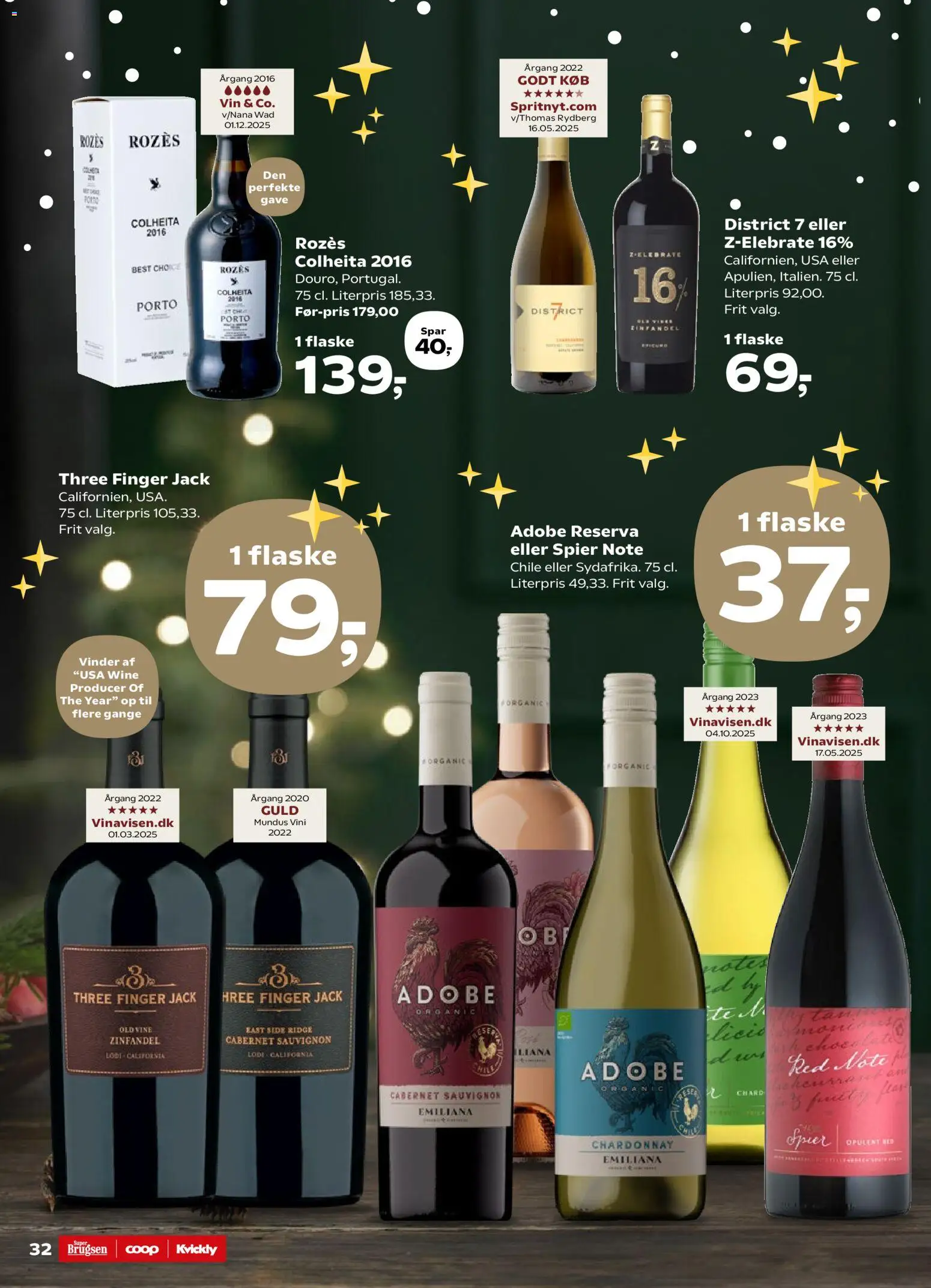 Super Brugsen tilbudsavis – gyldig fra 19.12.2025 | Side: 36 | Produkter: Ridge, Vin