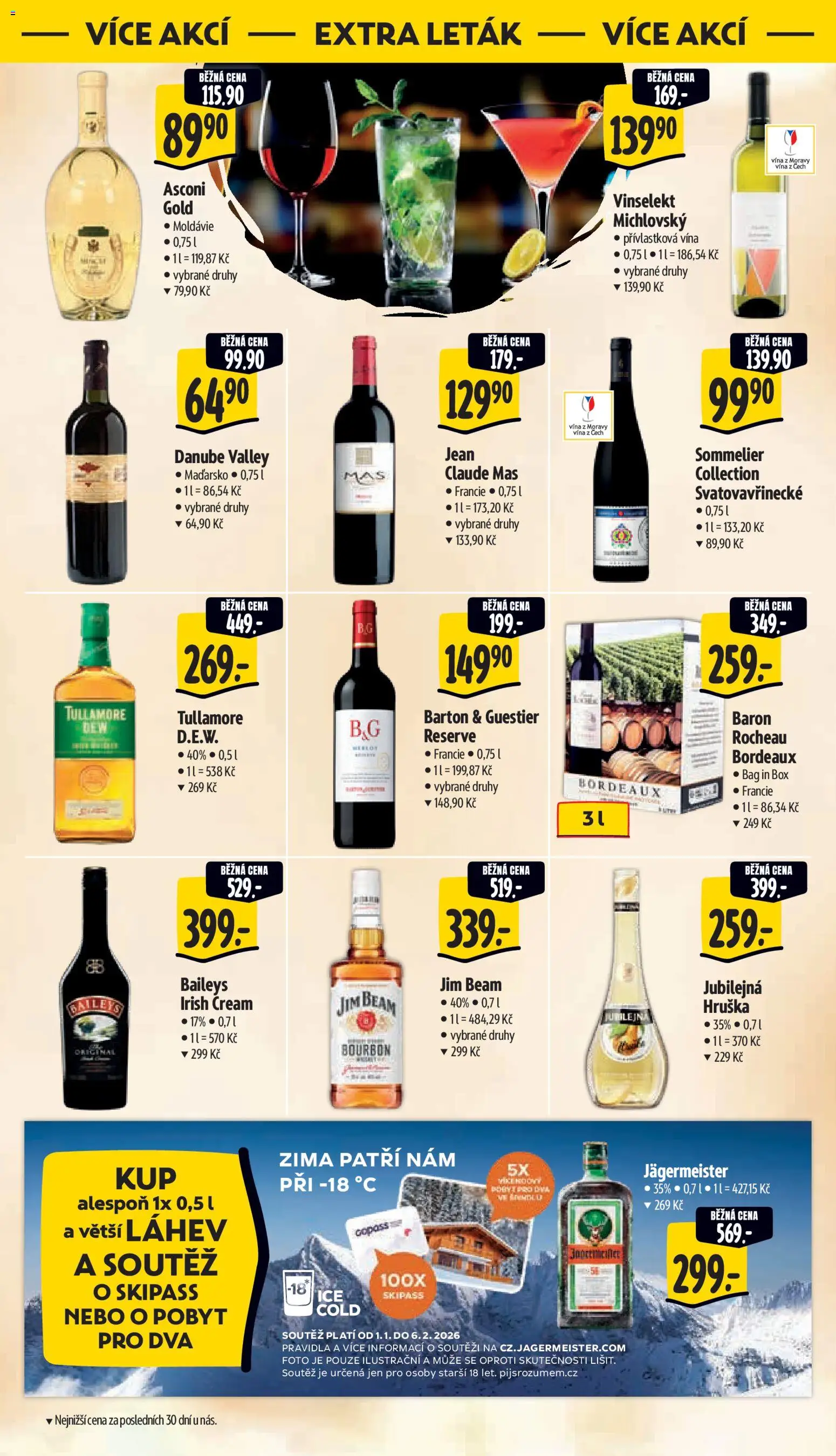 Albert leták - Supermarket od 21.01.2026 | Strana: 38 | Produkty: Jim Beam, Irish cream, Baileys, Láhev
