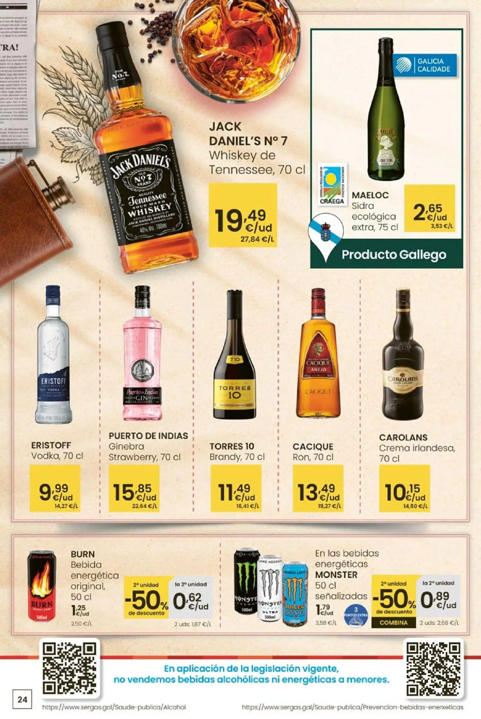 Eroski Quieres ahorrar conmigo │ válido desde el 16.04.2026 | Página: 24 | Productos: Ginebra, Crema