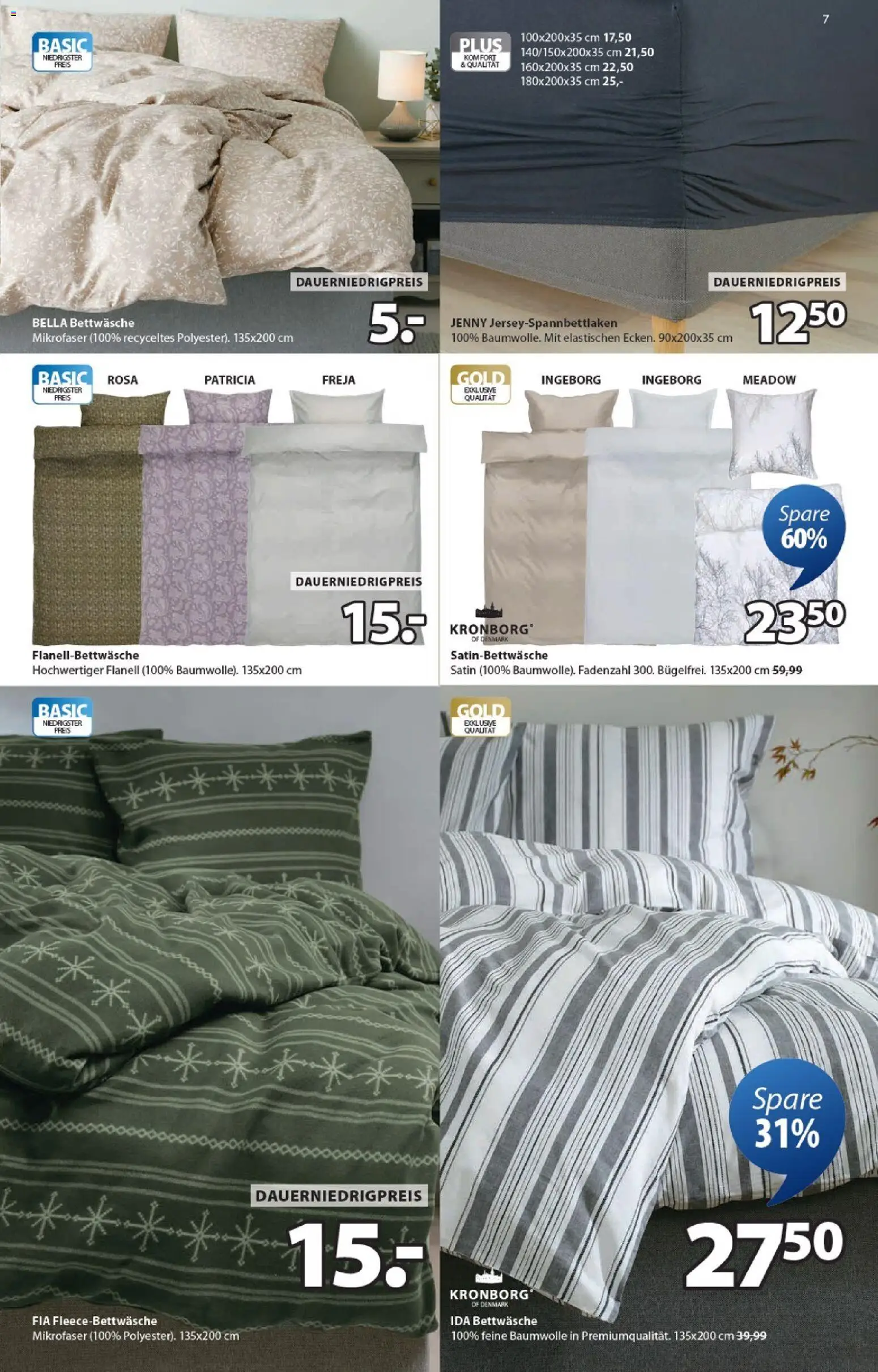 Prospekt JYSK – gültig ab 22.11.2025 | Seite: 7 | Produkte: Bettwäsche