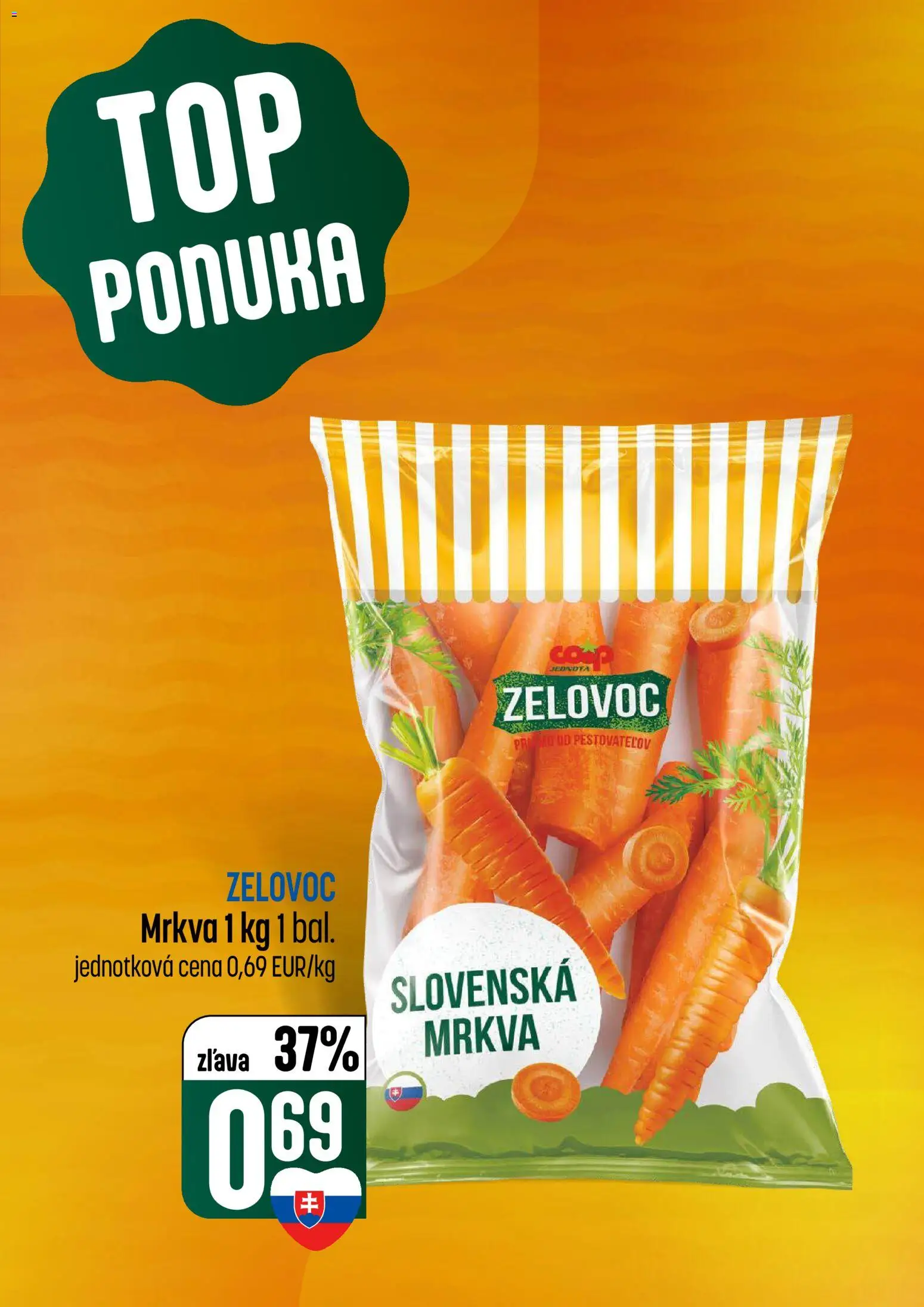 Nové COOP Jednota akcie – leták je platný od 12.02.2026 | Strana: 3 | Produkty: Mrkva