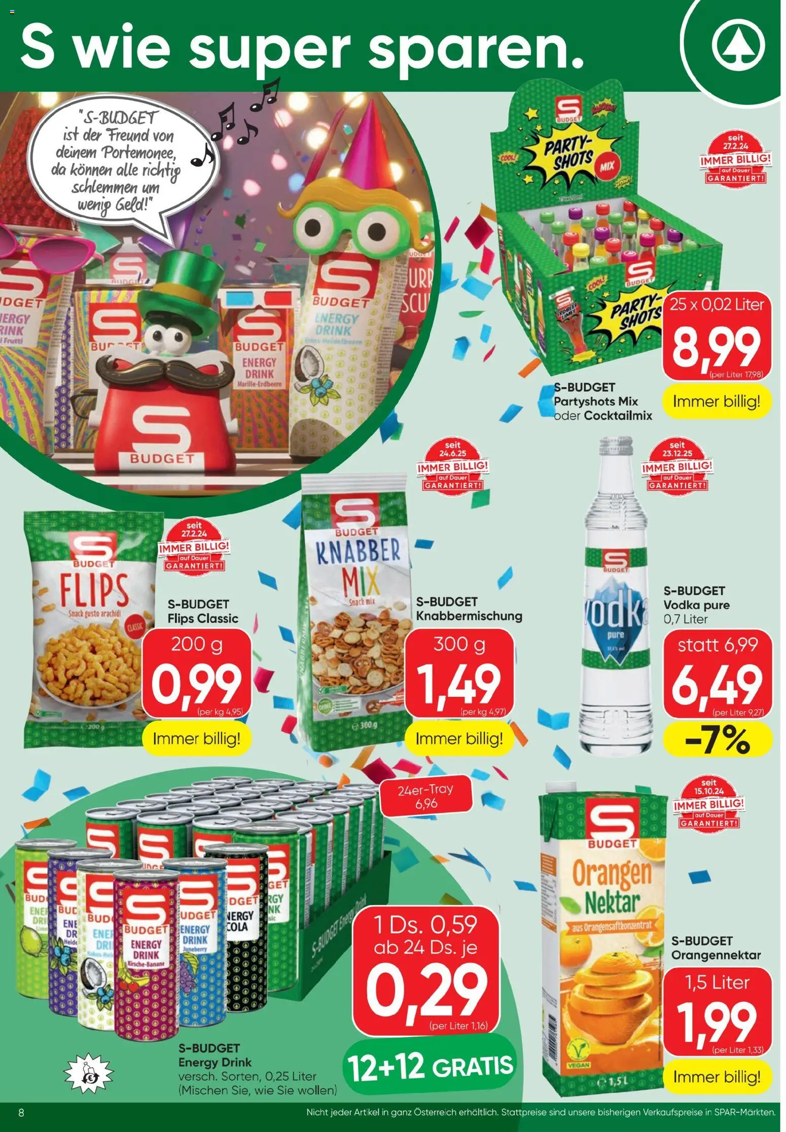 Spar Flugblatt gültig ab 12.02.2026 | Seite: 8 | Produkte: Orangen