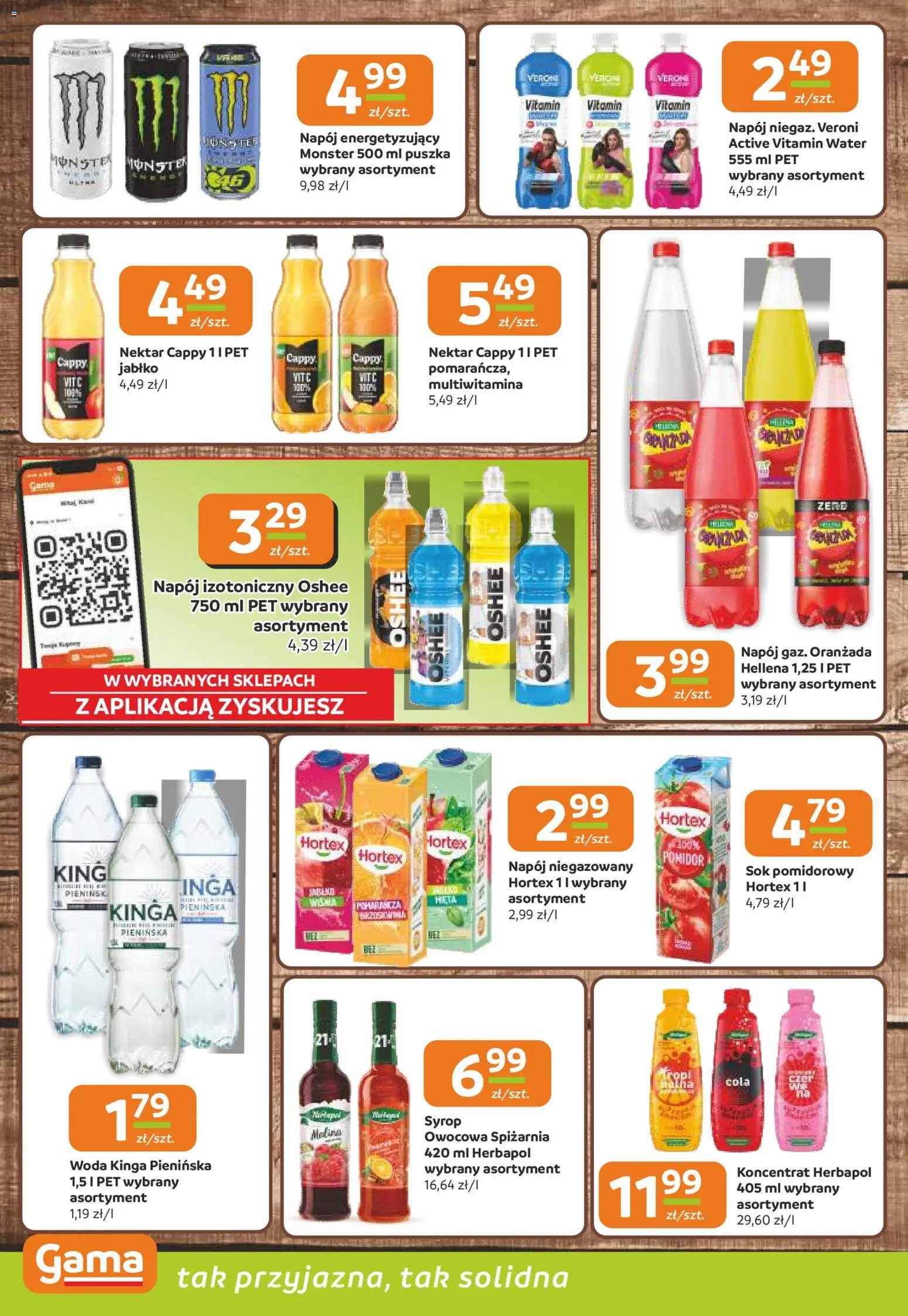 Gama Gazetka od 15.01.2026 | Strona: 10 | Produkty: Syrop, Sok, Woda