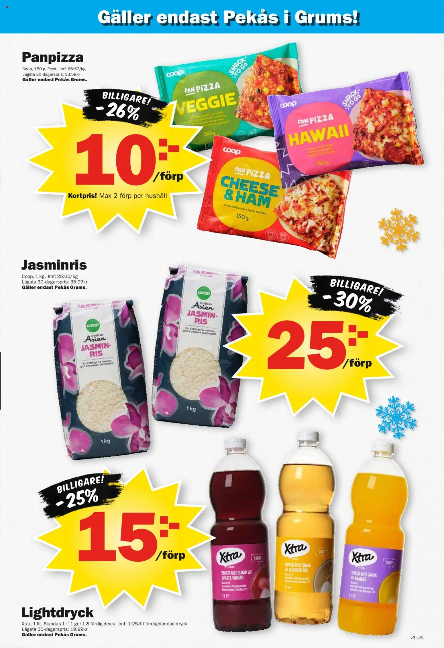 Pekås reklamblad aktuell från 12.01.2026 | Sida: 5 | Produkter: Galler, Pizza