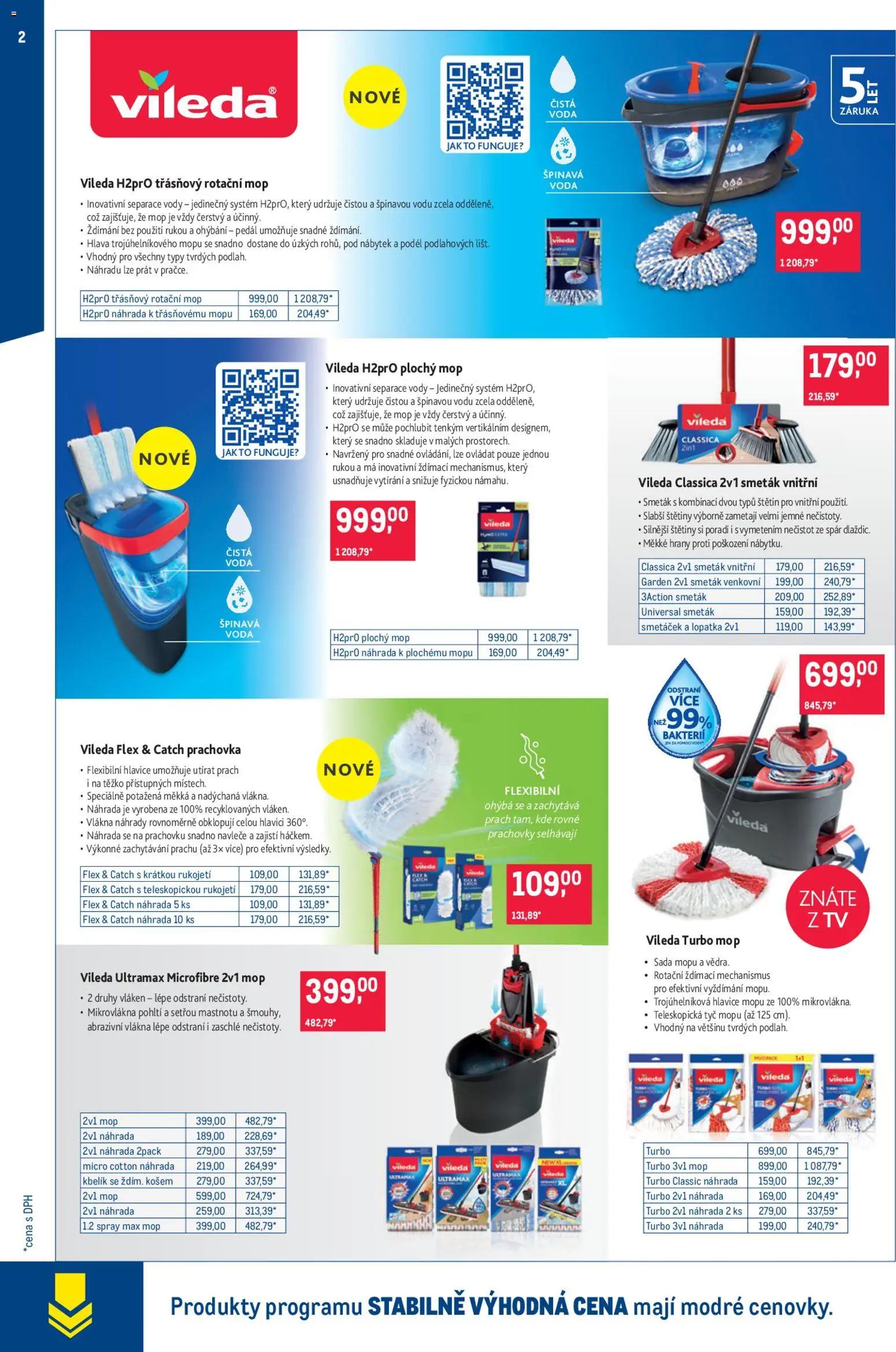 Makro leták - Úklid a kosmetika od 25.02.2026 | Strana: 2 | Produkty: Tv, Mop, Lopatka, Smeták