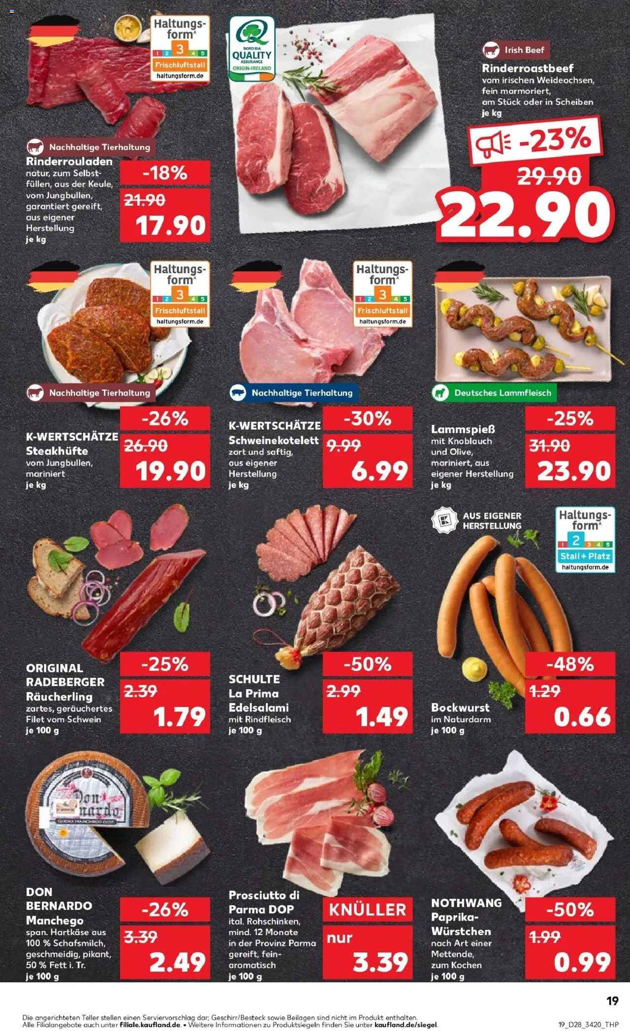 Kaufland prospekt Salzwedel	 - gültig ab dem 13.07.2025 | Seite: 34 | Produkte: Paprika, Knoblauch, Salami, Rindfleisch